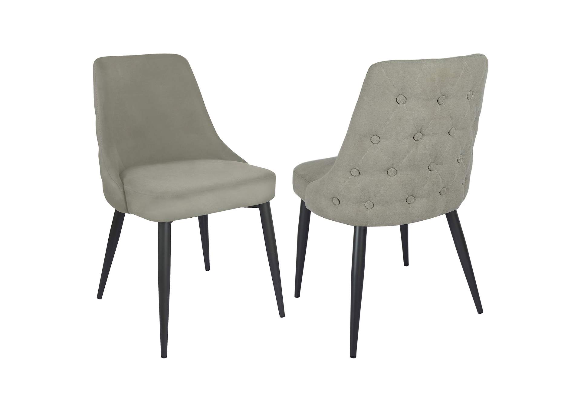 Cosmo Upholstered Curved Back Side Chairs (Set of 2),Coaster Furniture