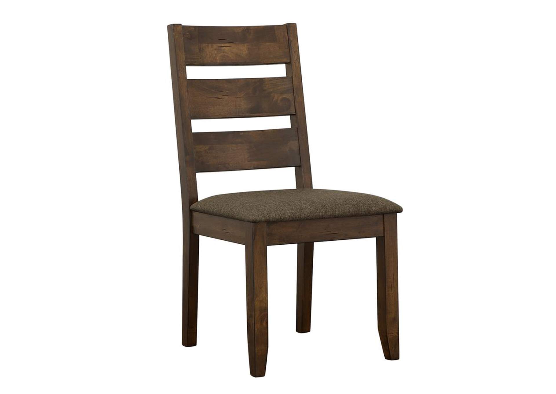 Alston Ladder Back Dining Side Chairs Knotty Nutmeg And Grey Set Of 2