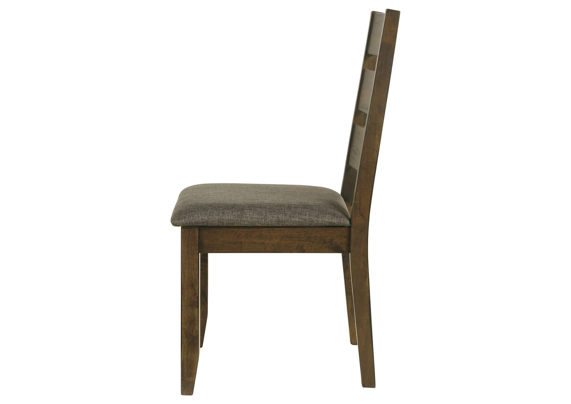 Alston Ladder Back Dining Side Chairs Knotty Nutmeg and Grey (Set of 2),Coaster Furniture