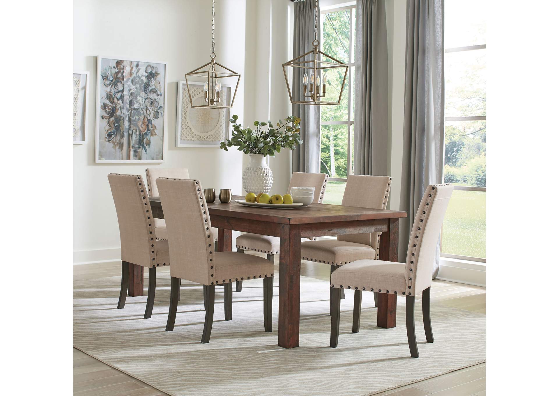 7 PC DINING SET,Coaster Furniture