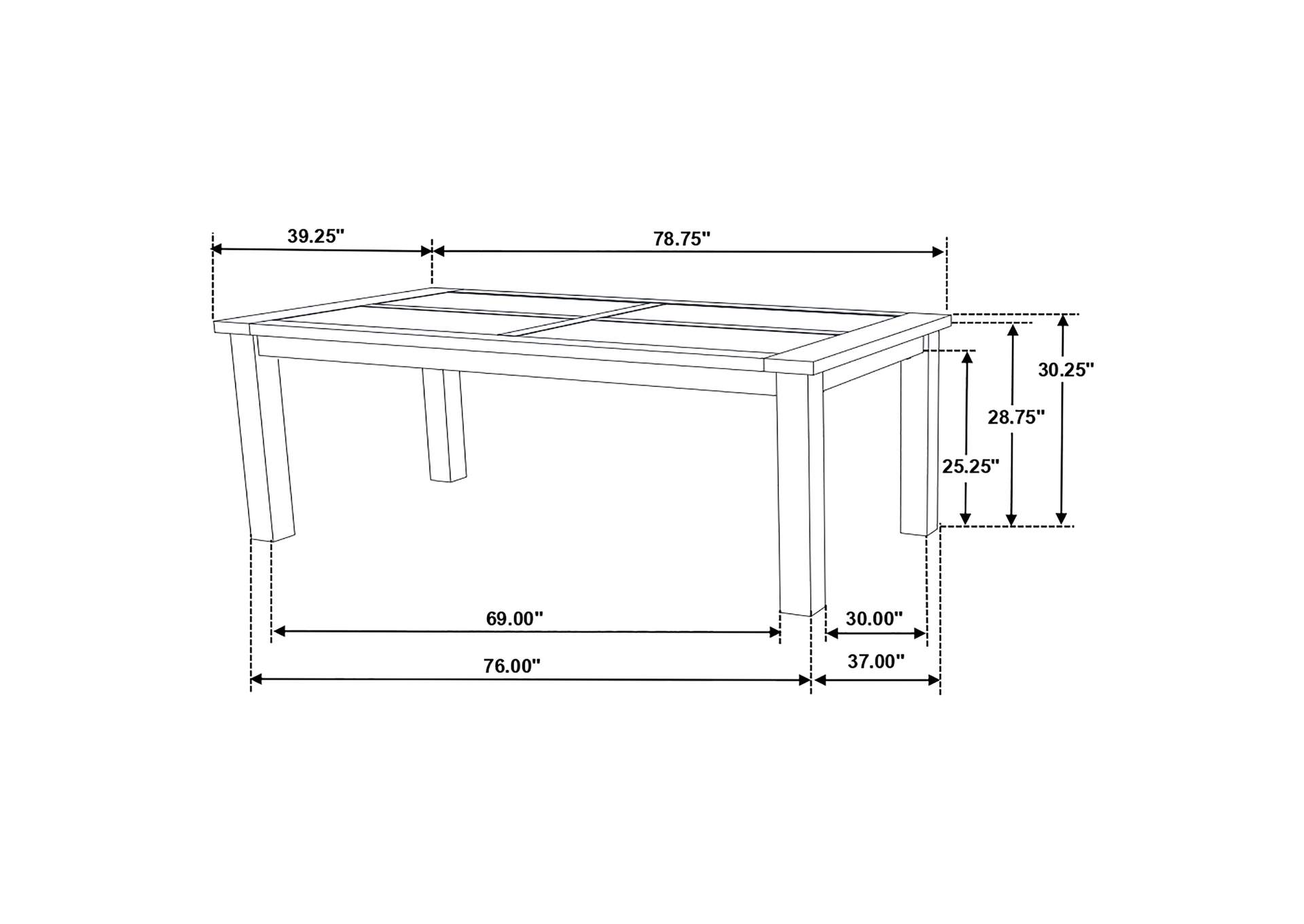 7 PC DINING SET,Coaster Furniture