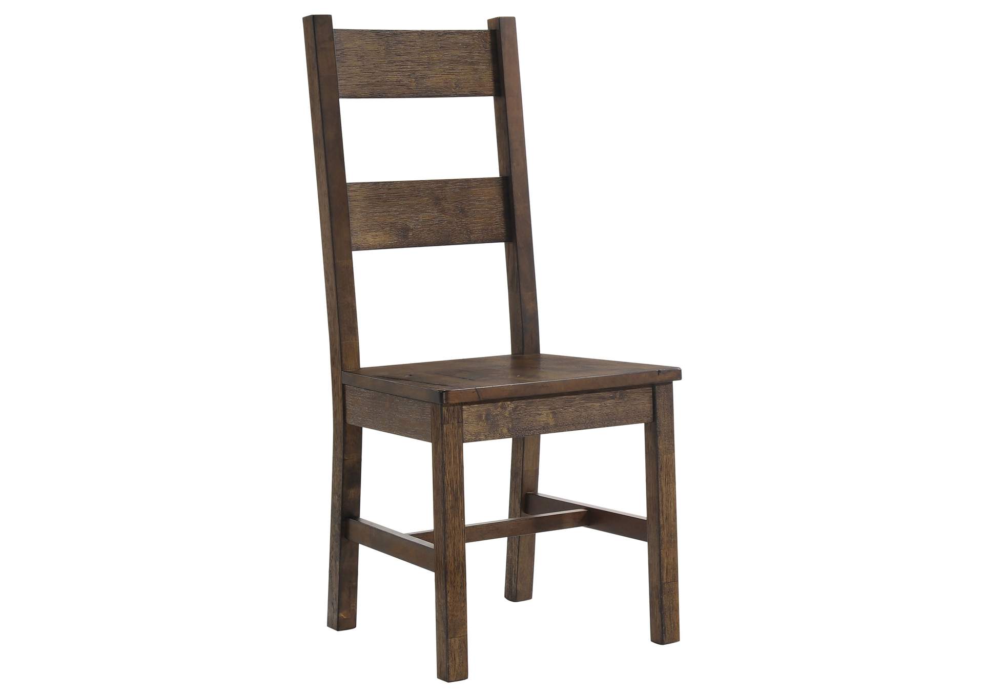 Coleman Dining Side Chairs Rustic Golden Brown (Set of 2),Coaster Furniture