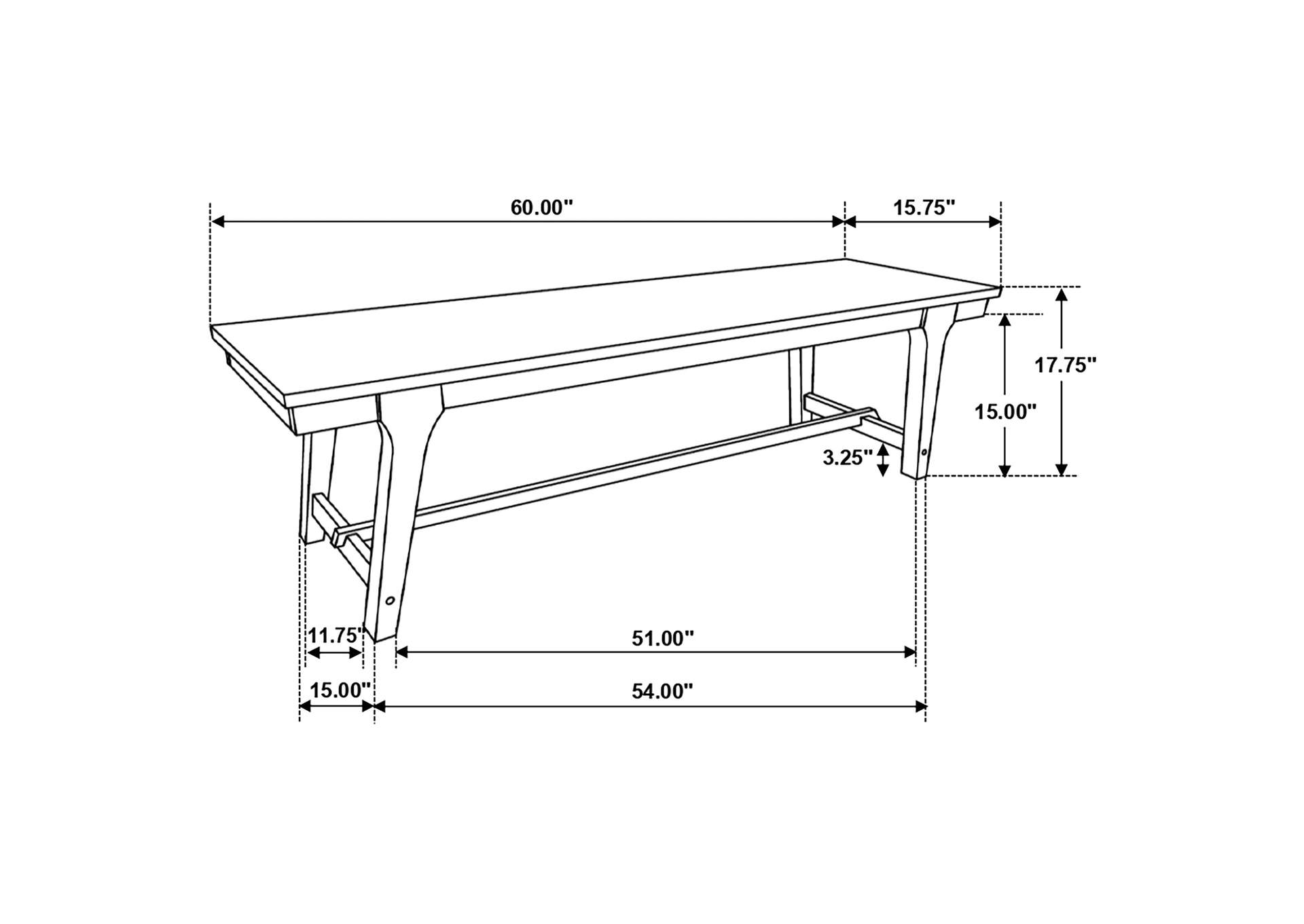 DINING TABLE 6 PC SET,Coaster Furniture