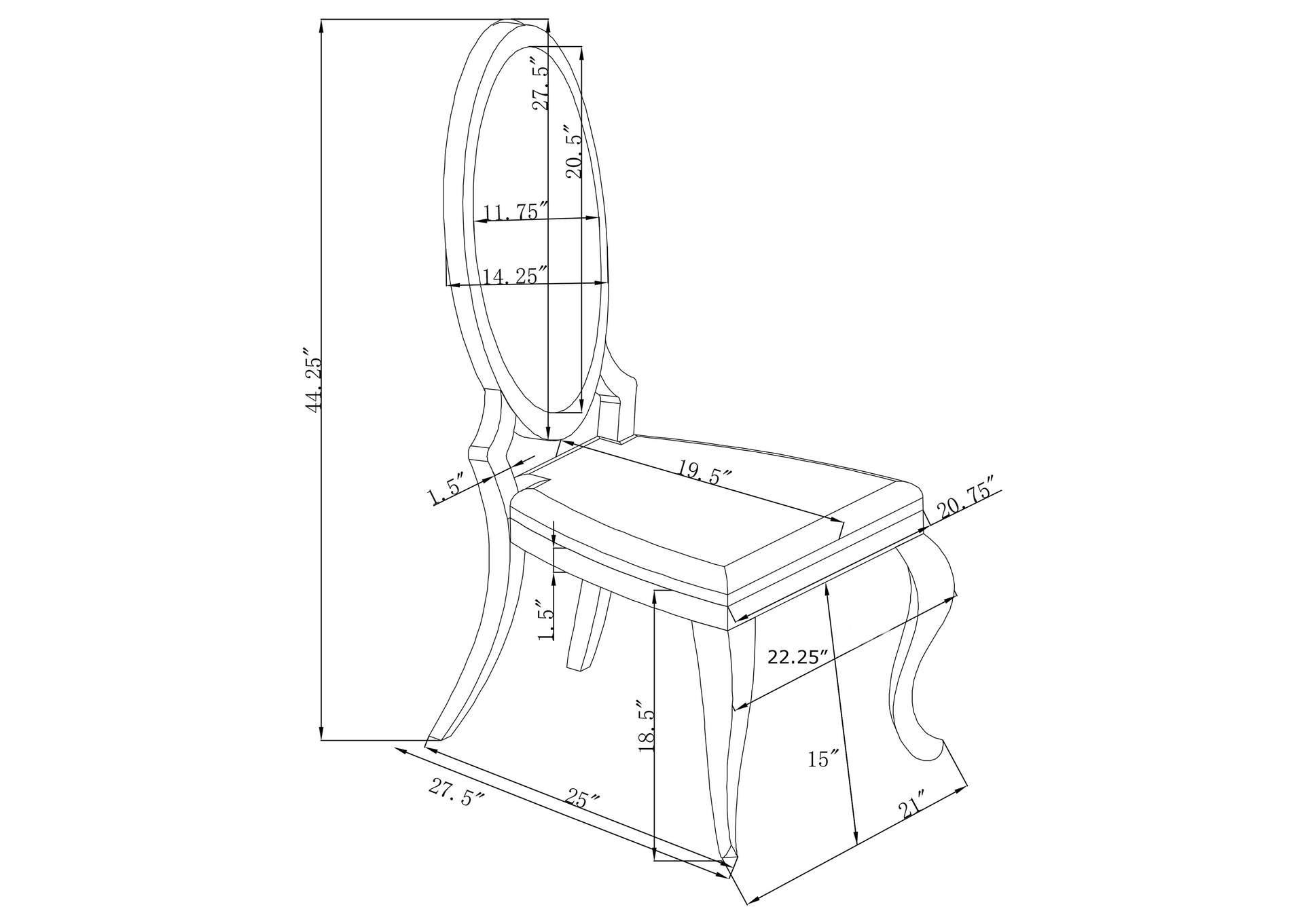 7 PC SET (TBL+6CHAIRS),Coaster Furniture