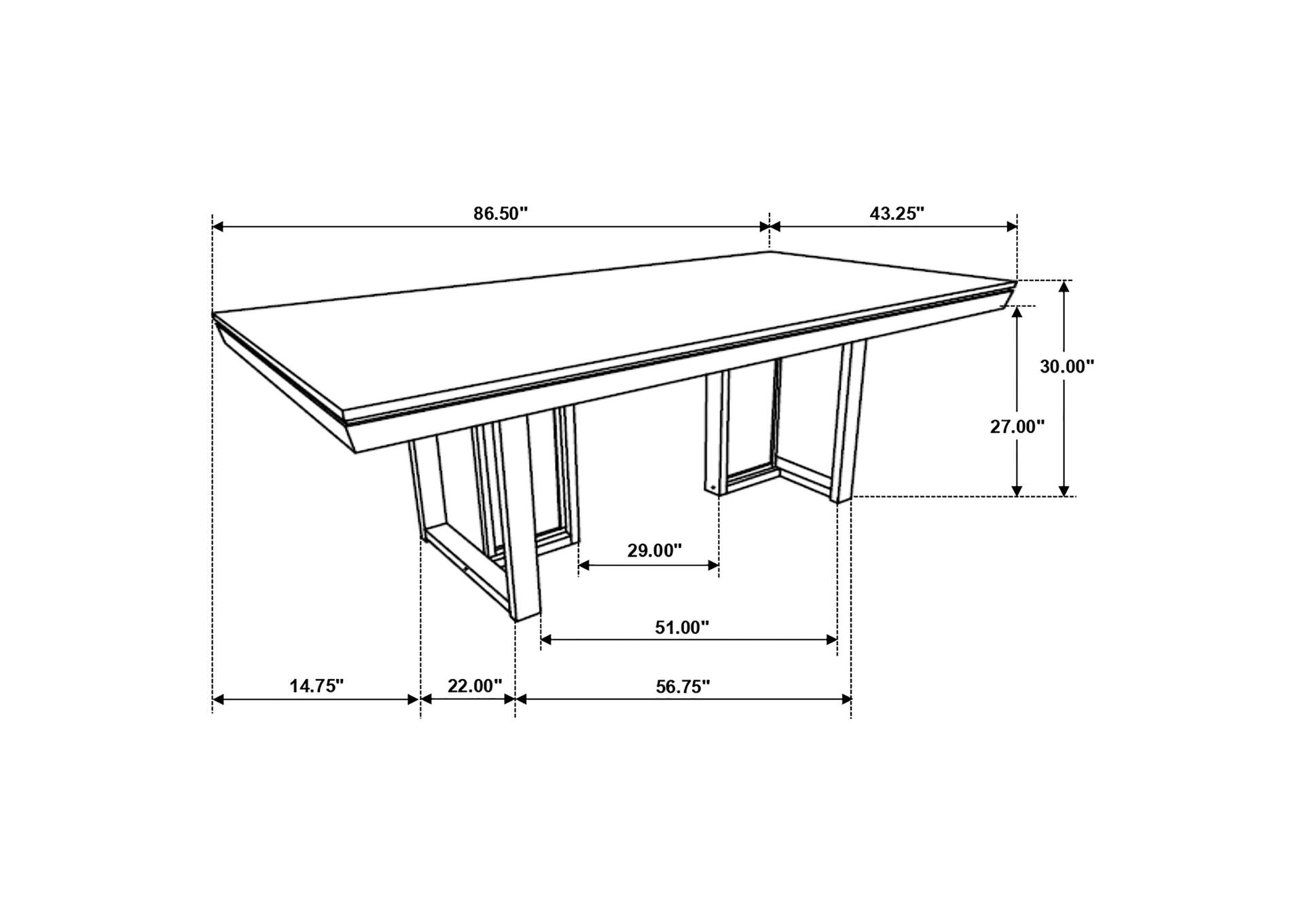 DINING TABLE 5 PC SET,Coaster Furniture