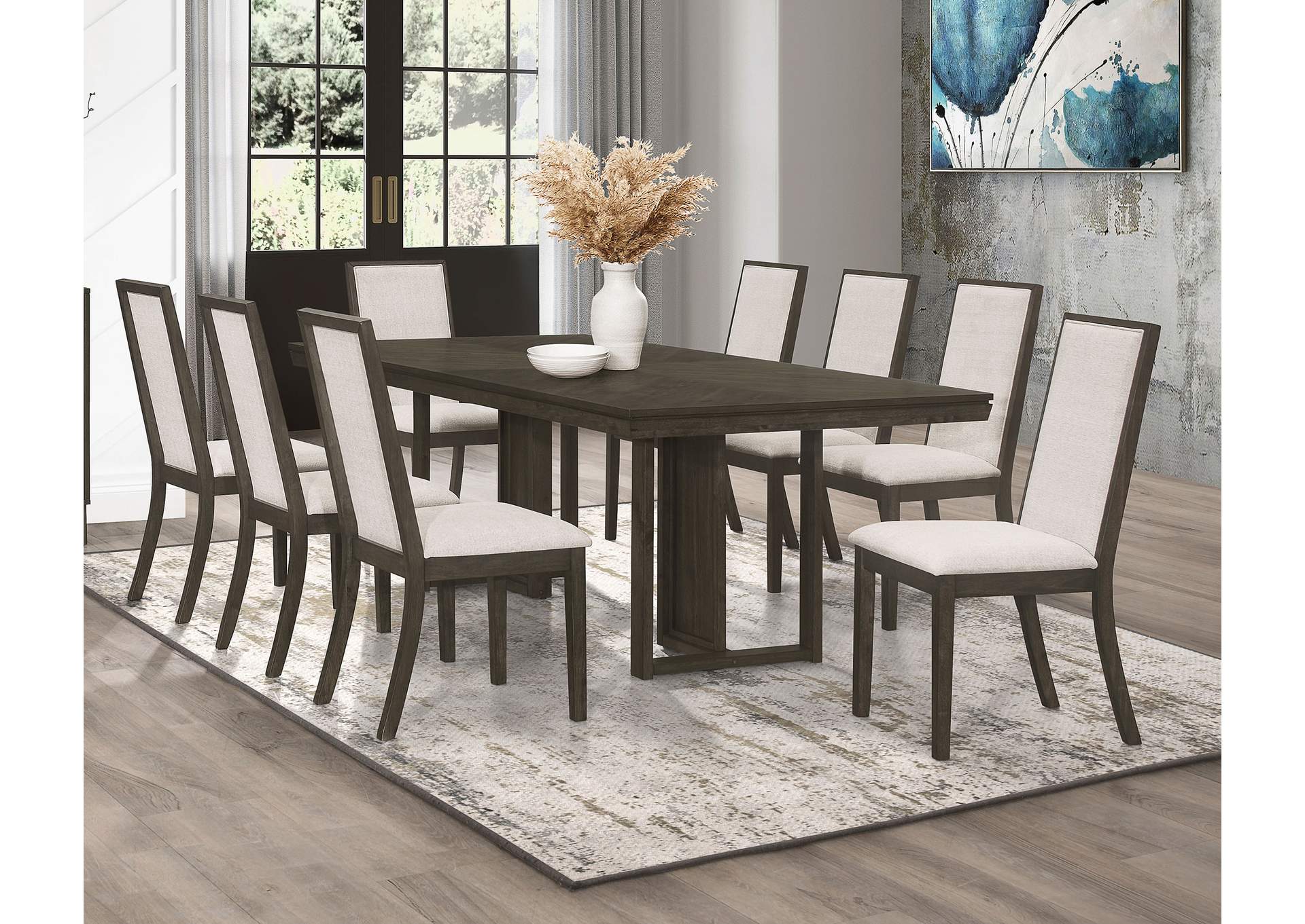 DINING TABLE 9 PC SET,Coaster Furniture