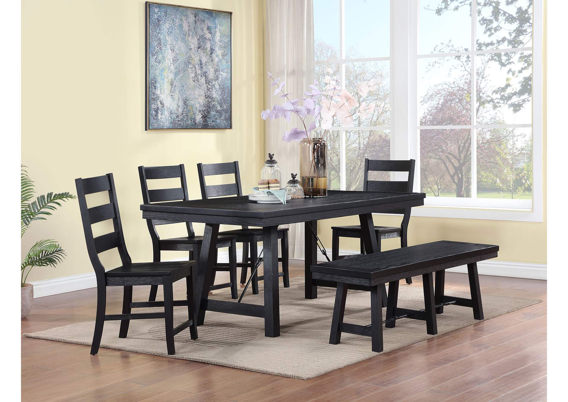 DINING TABLE 6 PC SET,Coaster Furniture