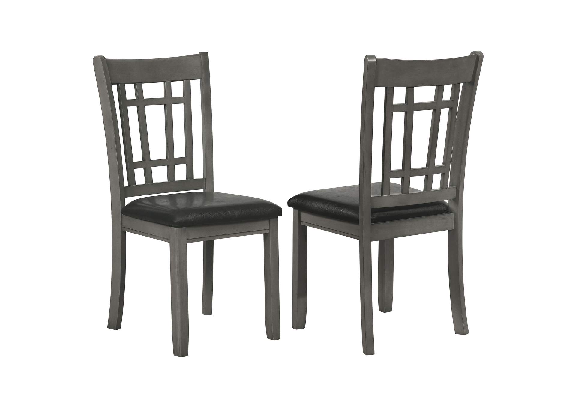 Lavon Padded Dining Side Chairs Espresso and Medium Grey (Set of 2),Coaster Furniture