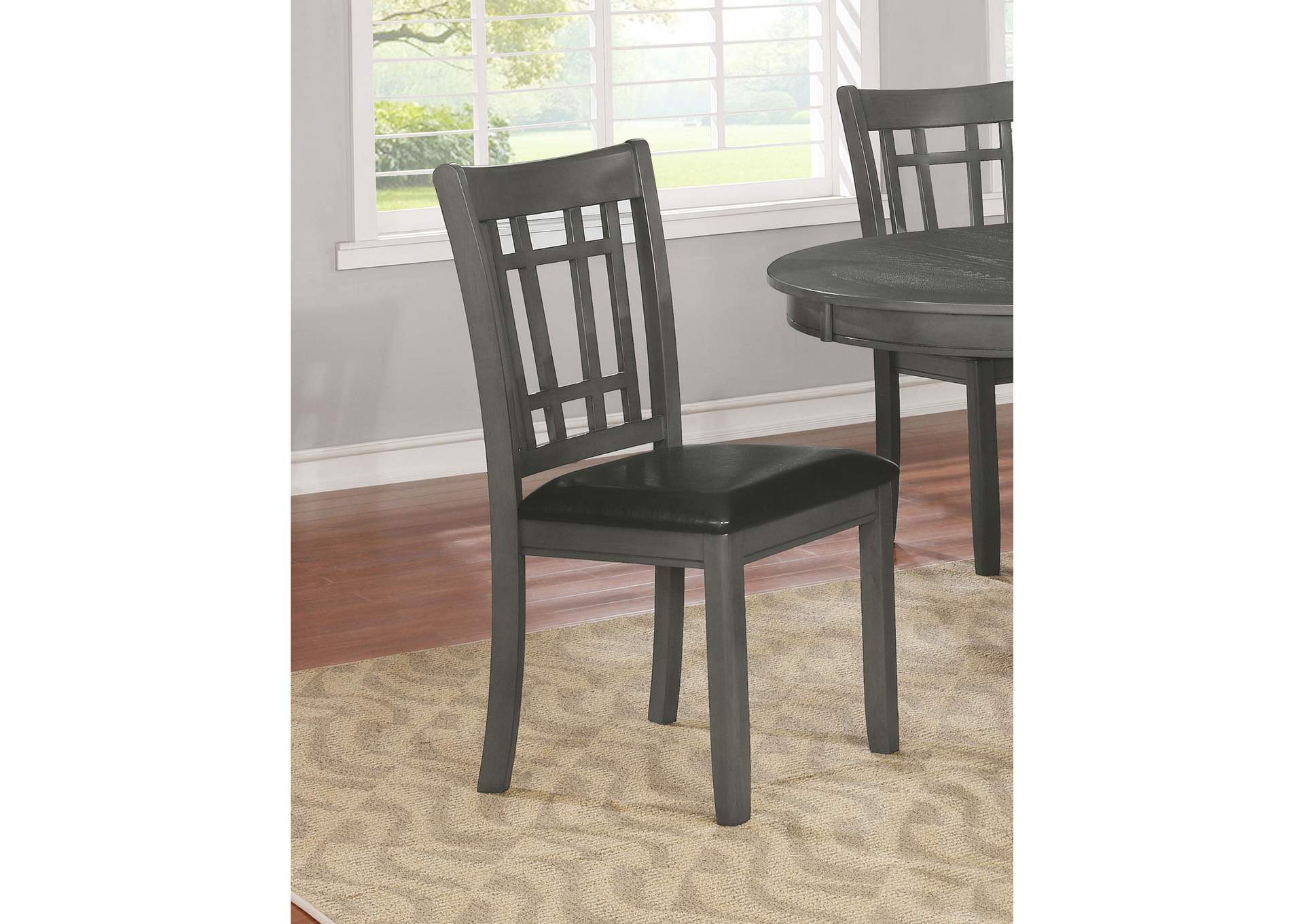 Lavon Padded Dining Side Chairs Espresso and Medium Grey (Set of 2),Coaster Furniture