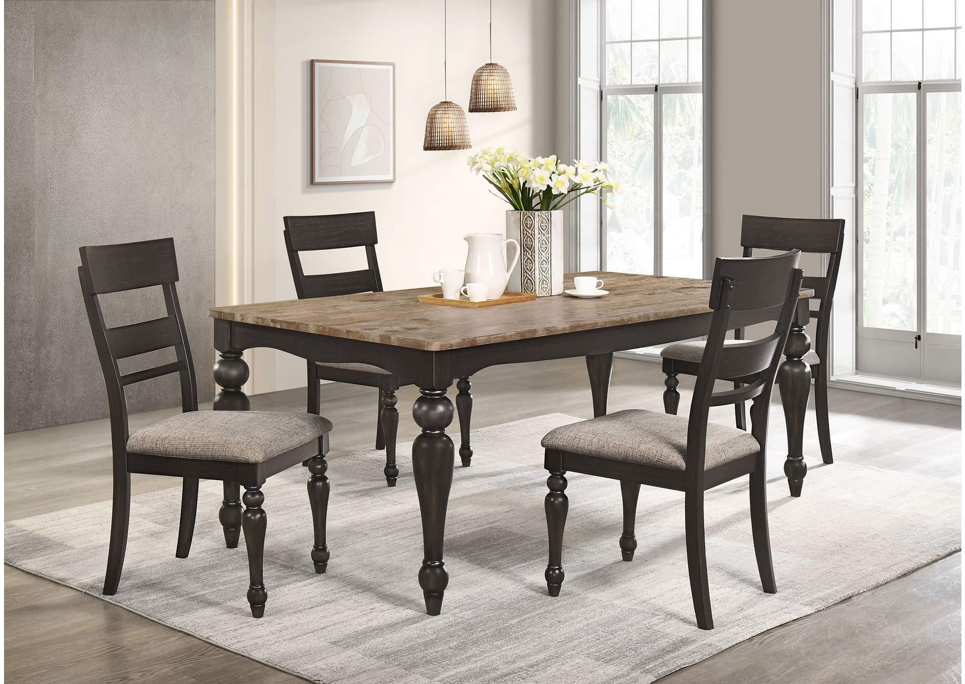 DINING TABLE 5 PC SET,Coaster Furniture