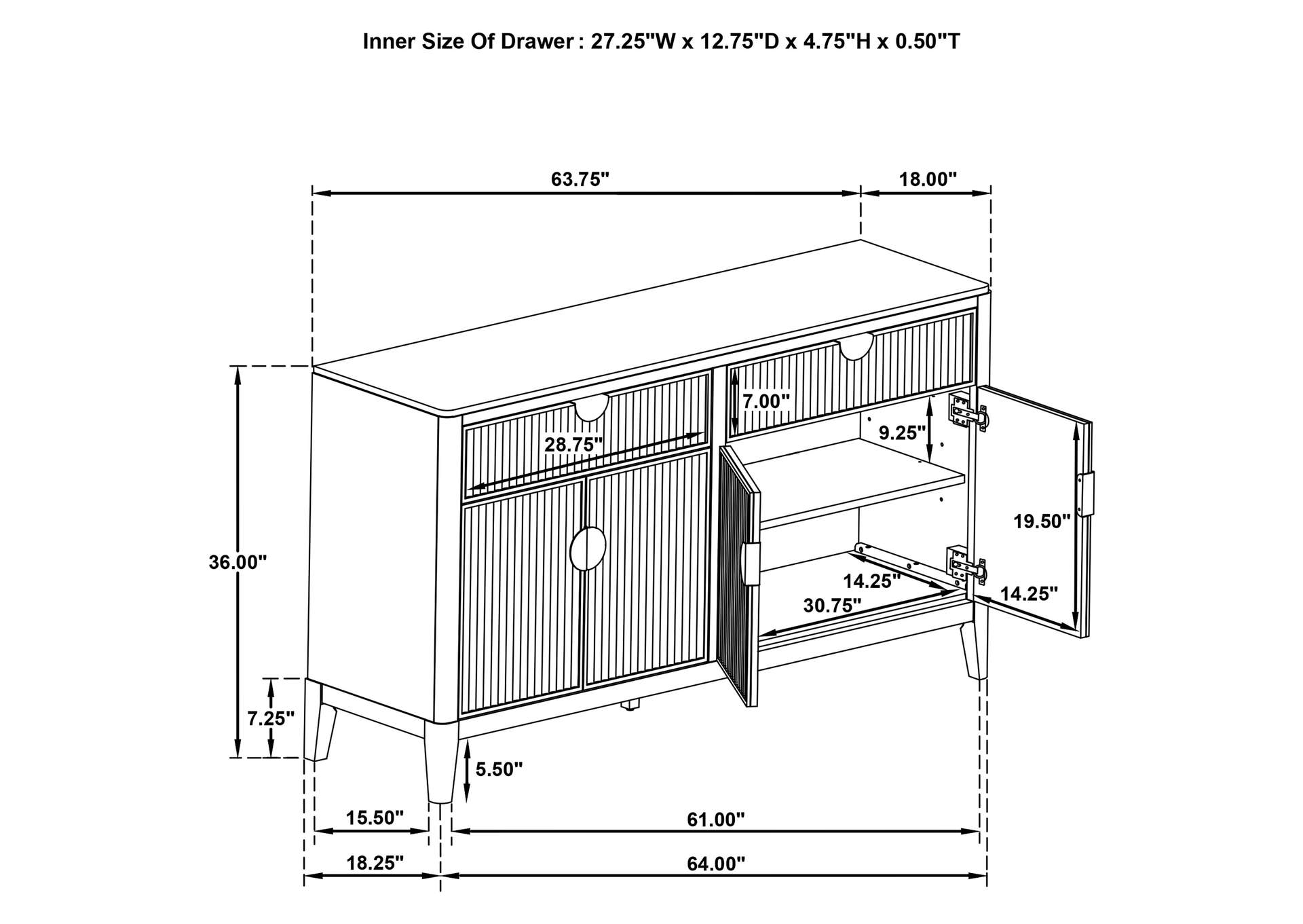 SIDEBOARD,Coaster Furniture