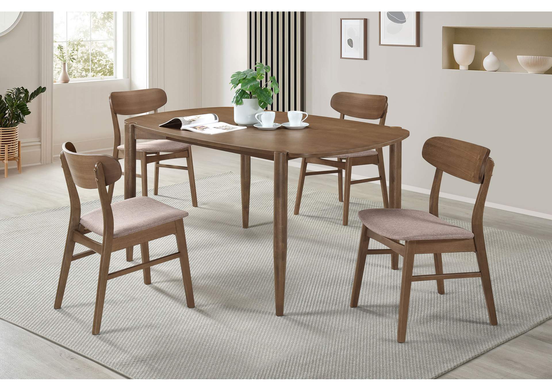 DINING TABLE 5 PC SET,Coaster Furniture