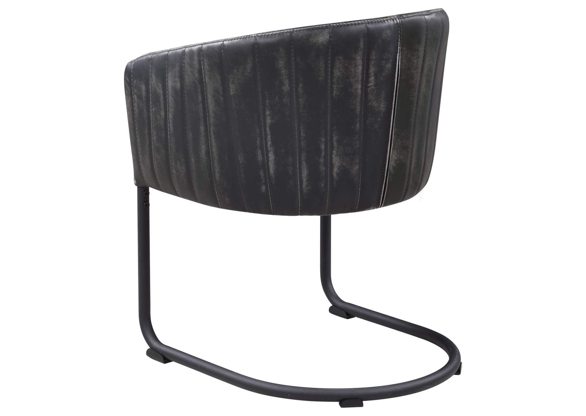 Banner Upholstered Dining Chair Anthracite and Matte Black,Coaster Furniture