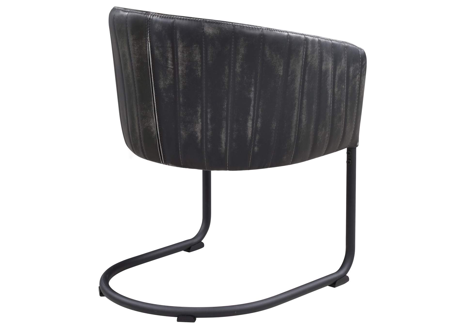 Banner Upholstered Dining Chair Anthracite and Matte Black,Coaster Furniture