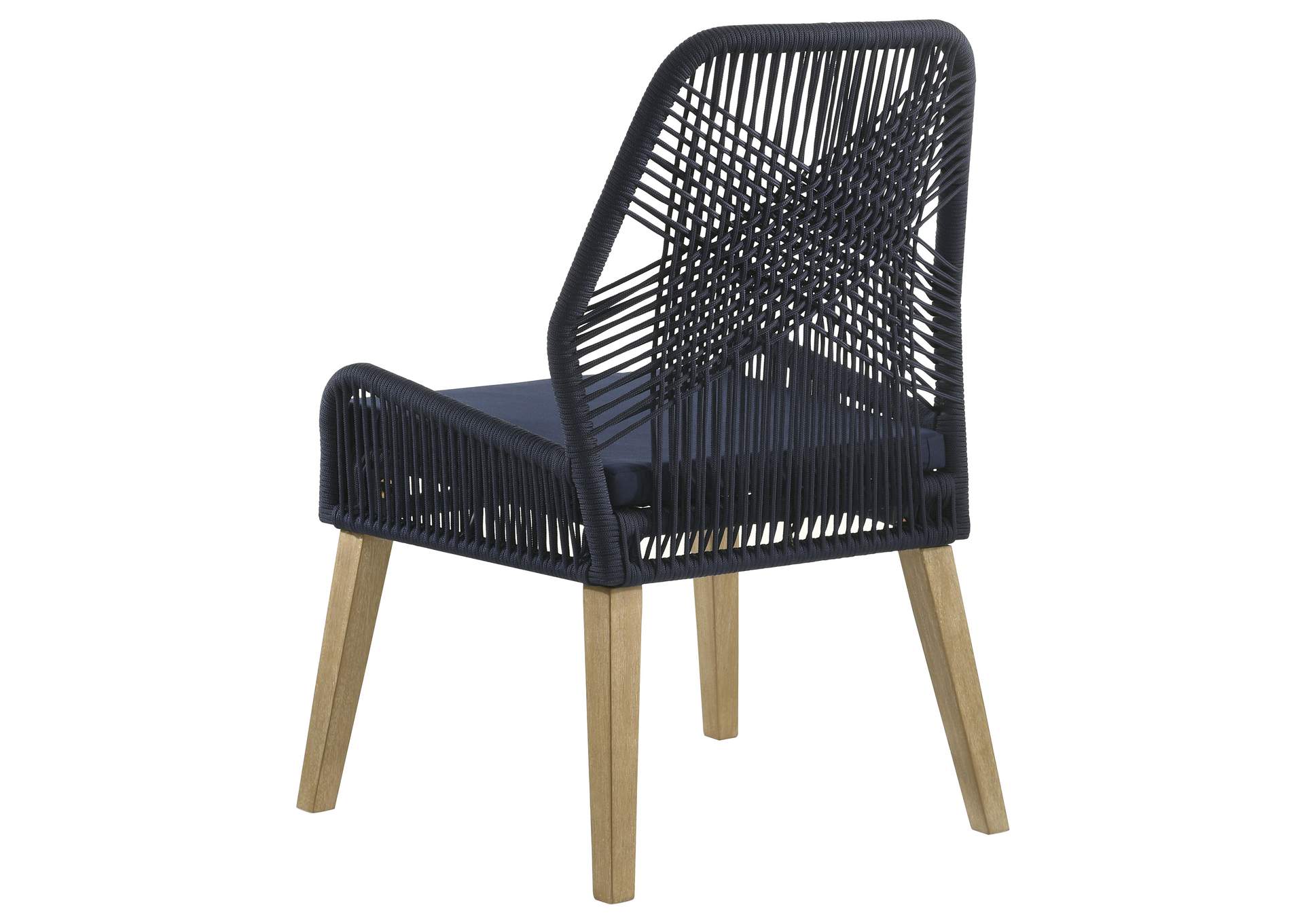 Nakia Woven Rope Dining Chairs Dark Navy (Set of 2),Coaster Furniture