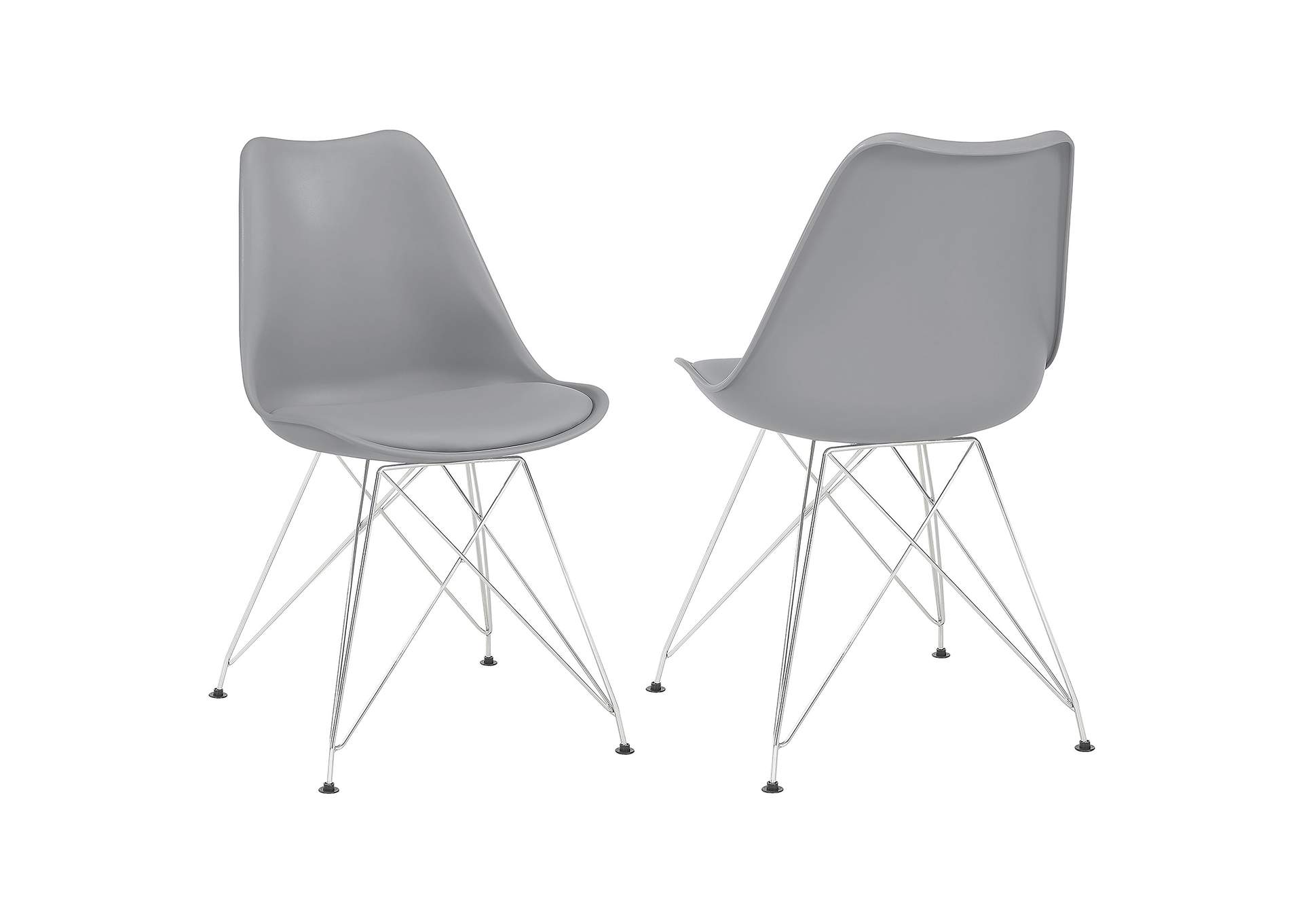 Juniper Upholstered Side Chairs Grey (Set of 2),Coaster Furniture