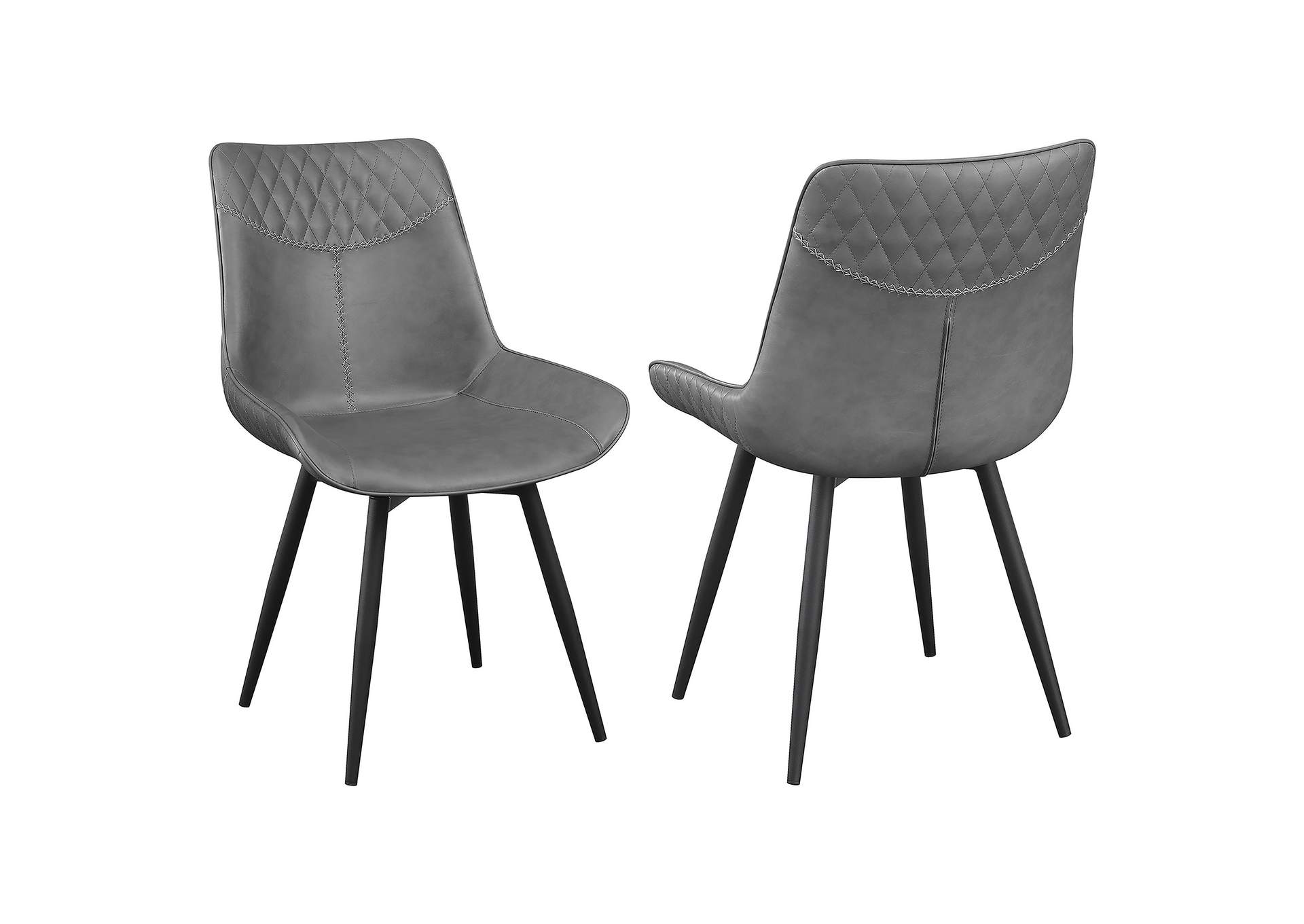 Brassie Upholstered Side Chairs Grey (Set of 2),Coaster Furniture