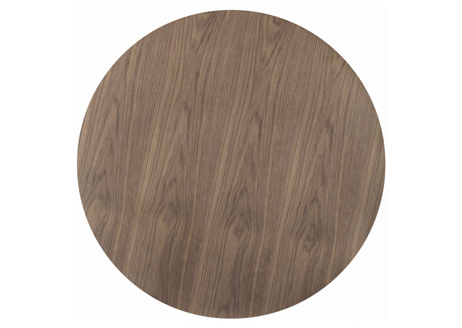 Cora Round Dining Table Walnut and Black,Coaster Furniture