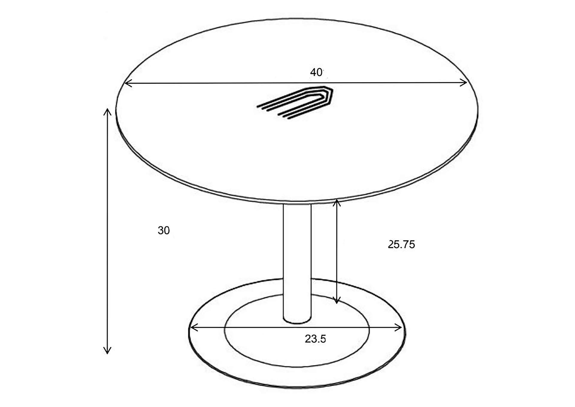 Cora Round Dining Table Walnut and Black,Coaster Furniture