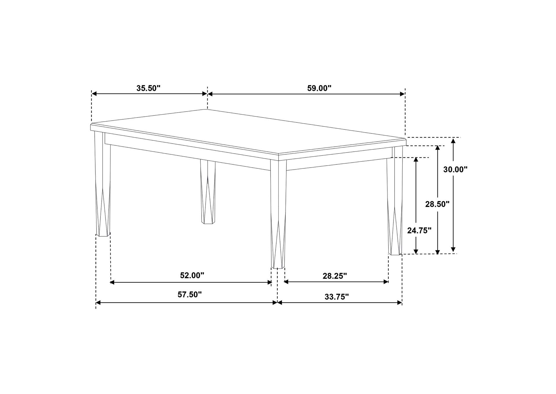 DINING TABLE 5 PC SET,Coaster Furniture