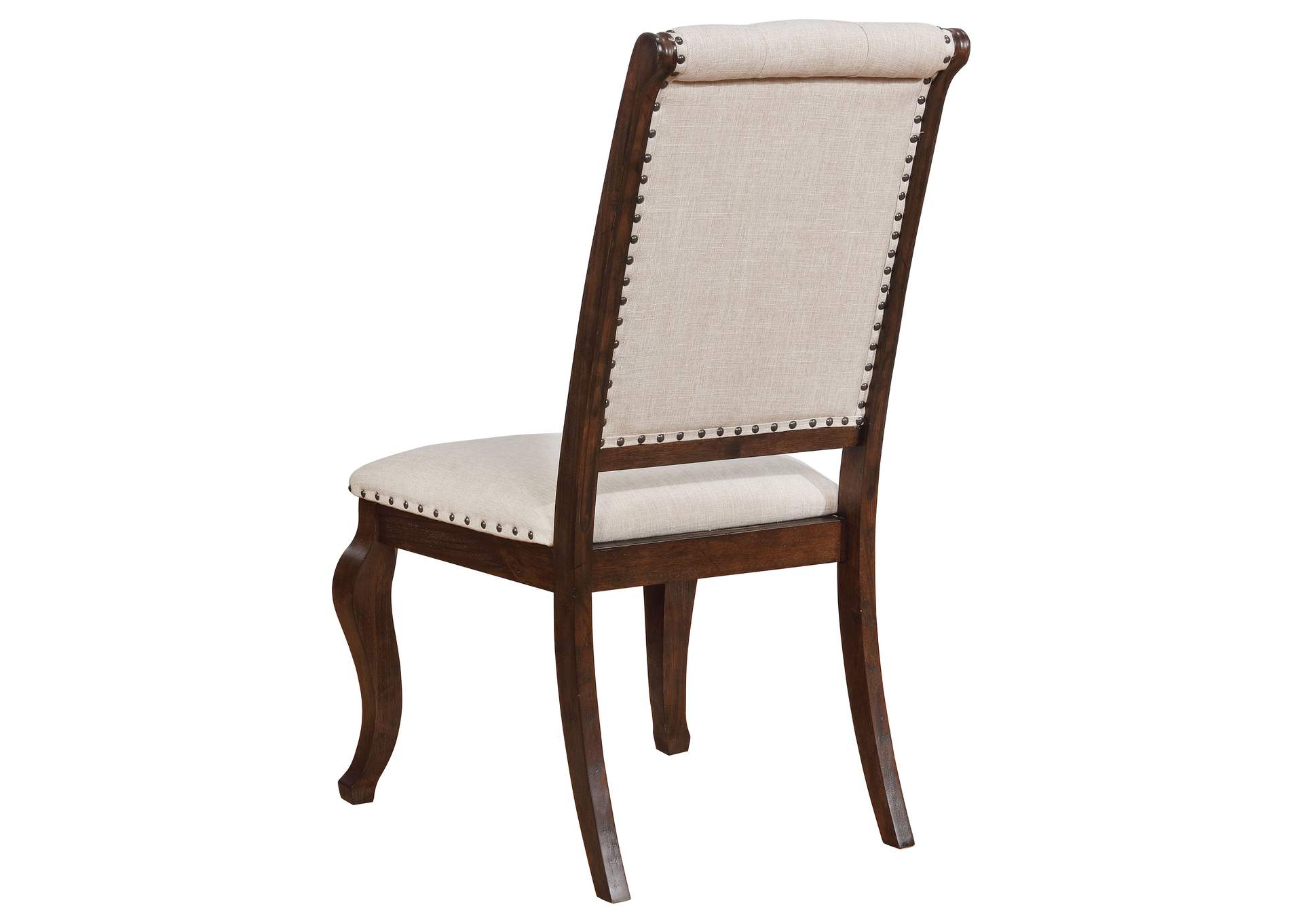 Brockway Cove Tufted Dining Chairs Cream and Antique Java (Set of 2),Coaster Furniture