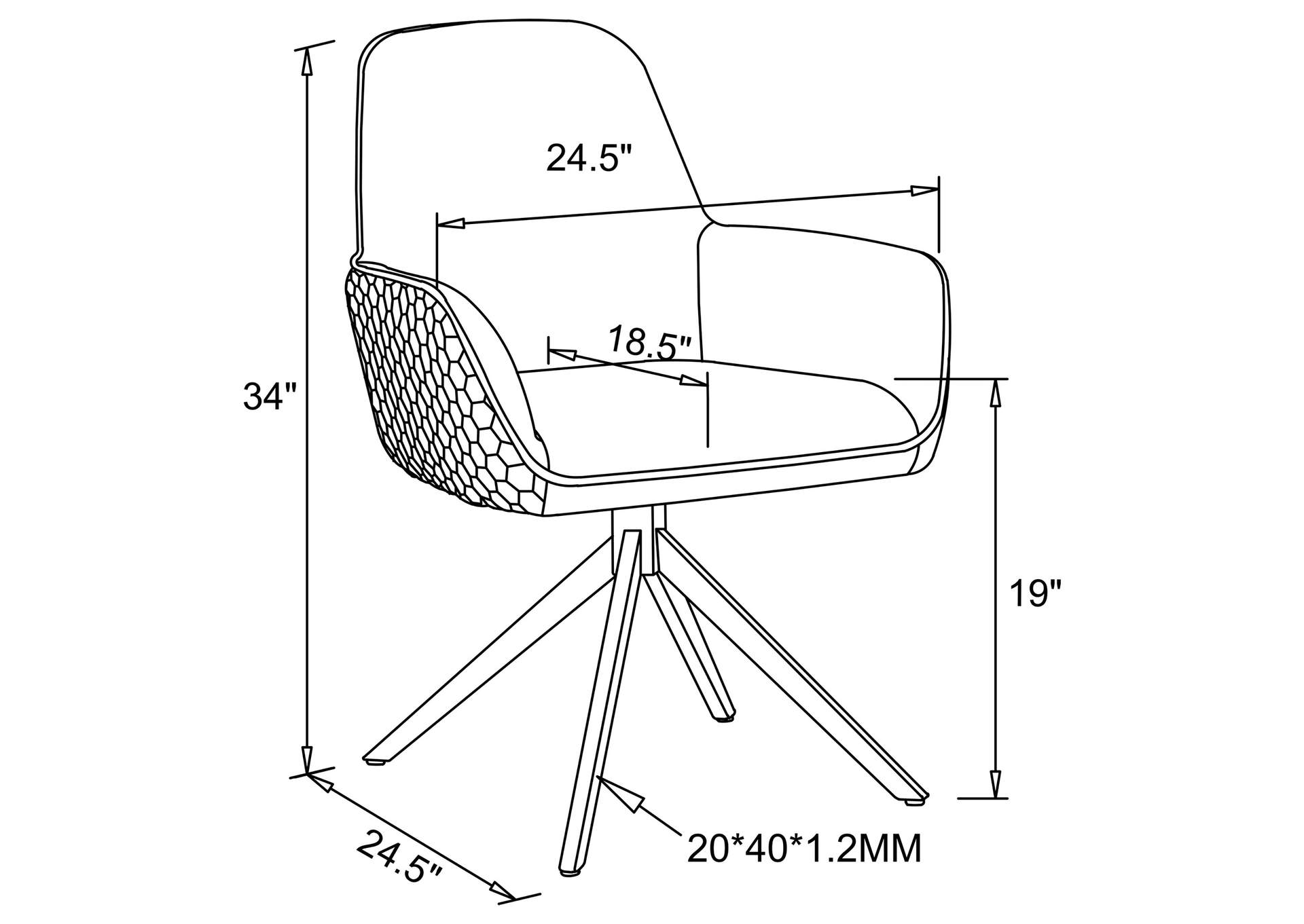 Abby Flare Arm Side Chair Light Grey and Chrome,Coaster Furniture