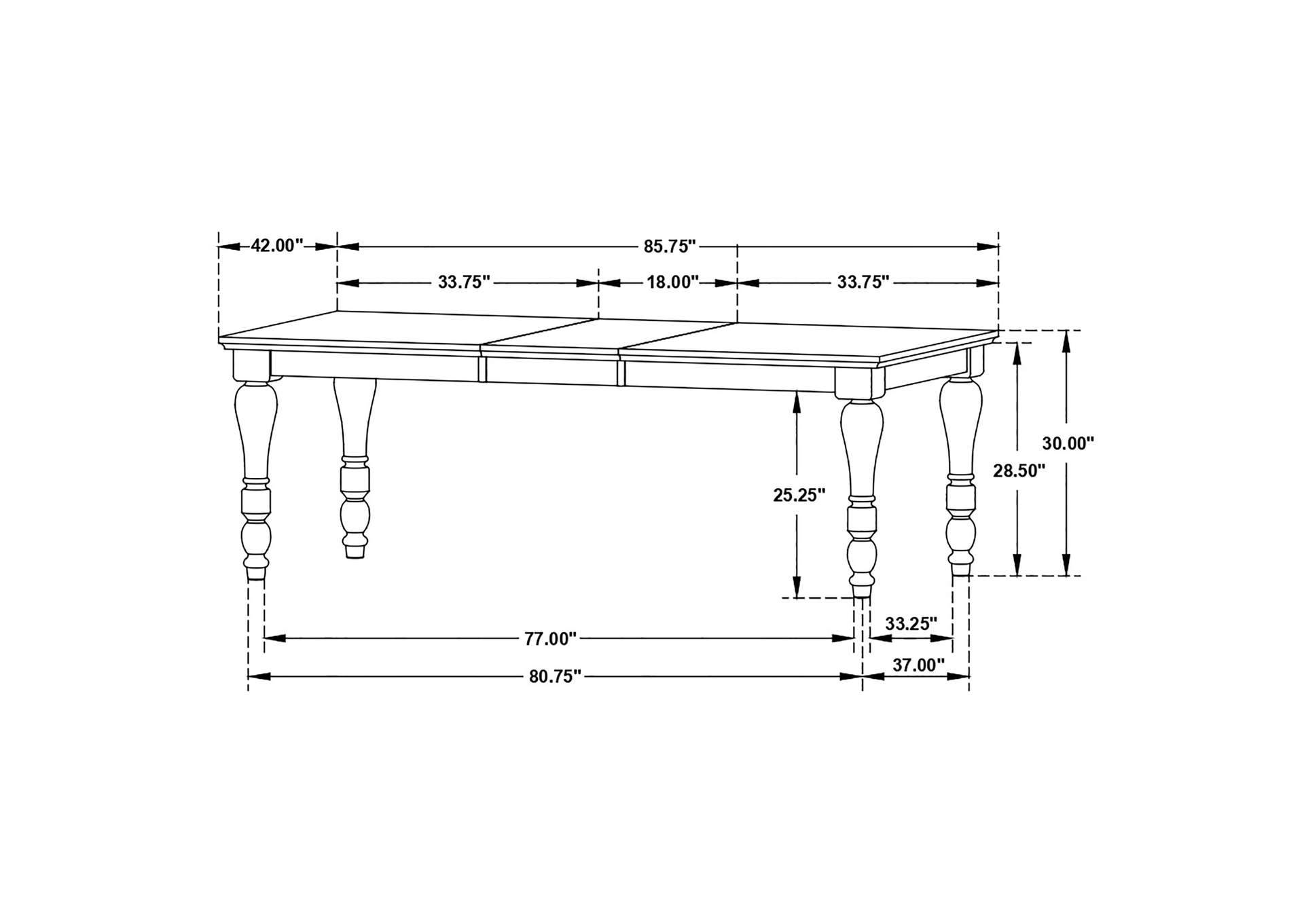 DINING TABLE 7 PC SET,Coaster Furniture