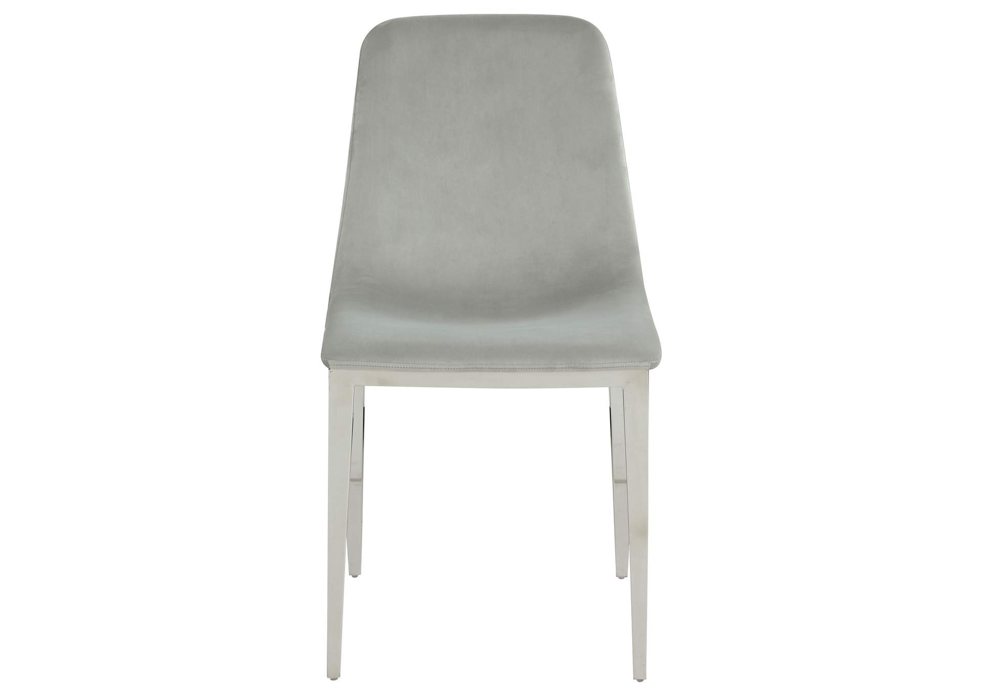 Irene Upholstered Side Chairs Light Grey and Chrome (Set of 4),Coaster Furniture