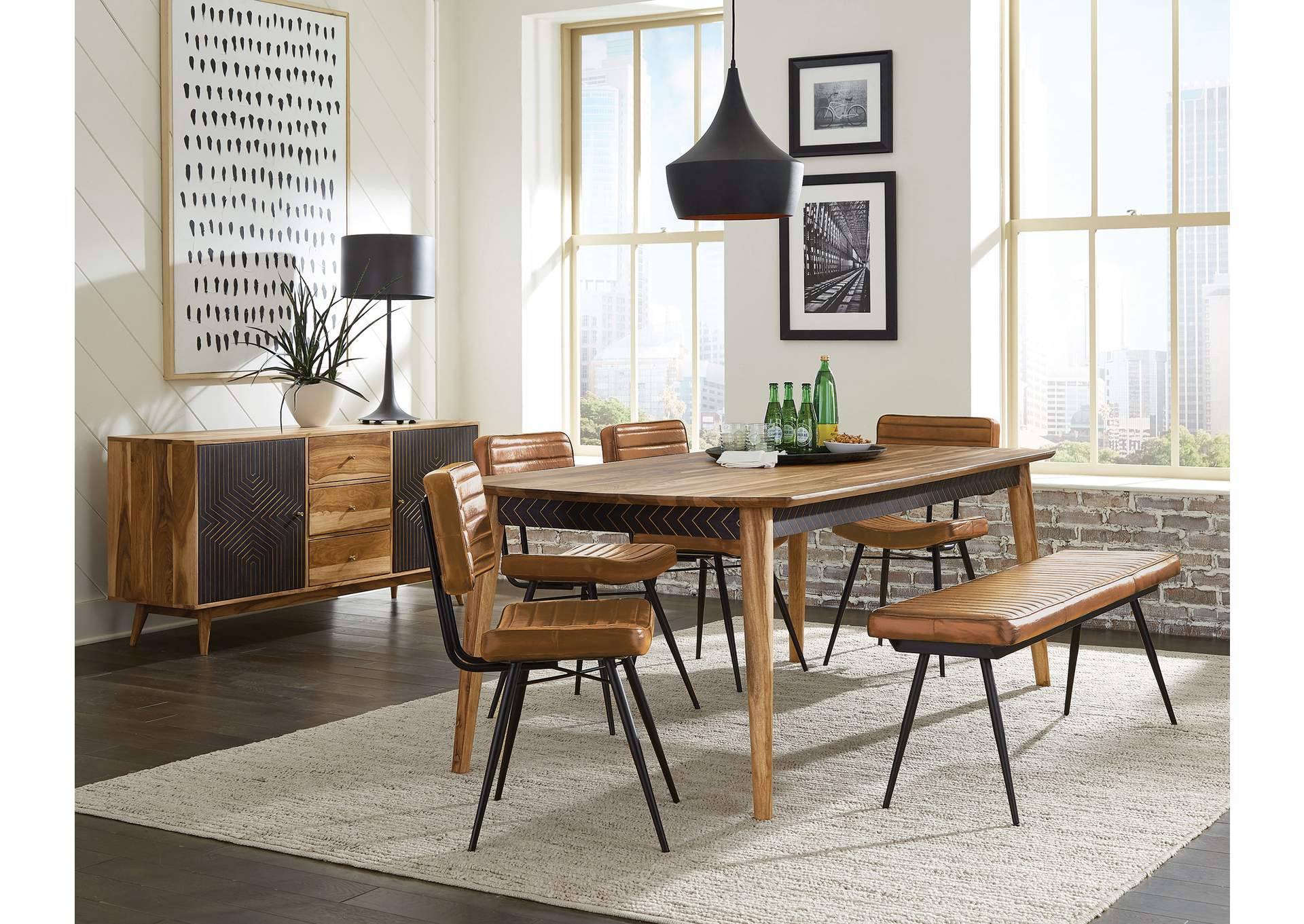 DINING TABLE 6 PC SET,Coaster Furniture