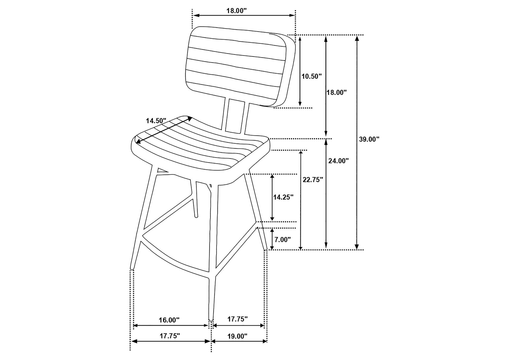 COUNTER HEIGHT TABLE 5 PC SET,Coaster Furniture