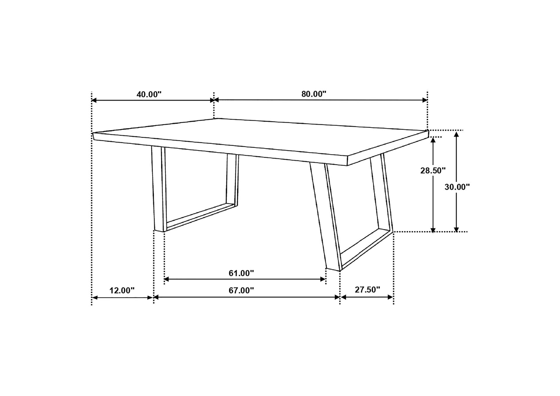 DINING TABLE 5 PC SET,Coaster Furniture