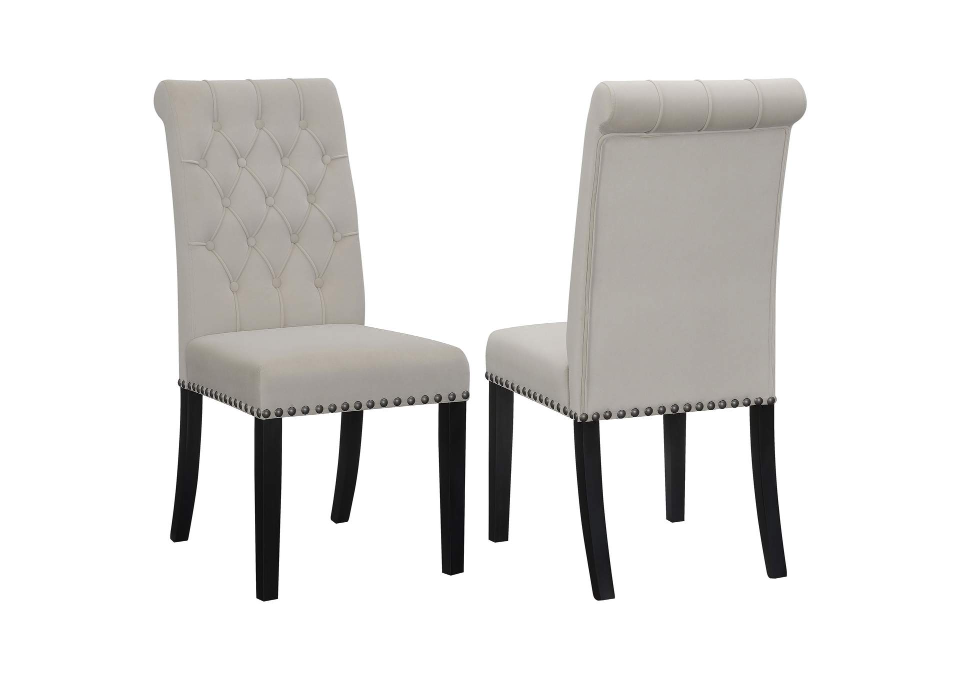 Alana Upholstered Tufted Side Chairs with Nailhead Trim (Set of 2),Coaster Furniture