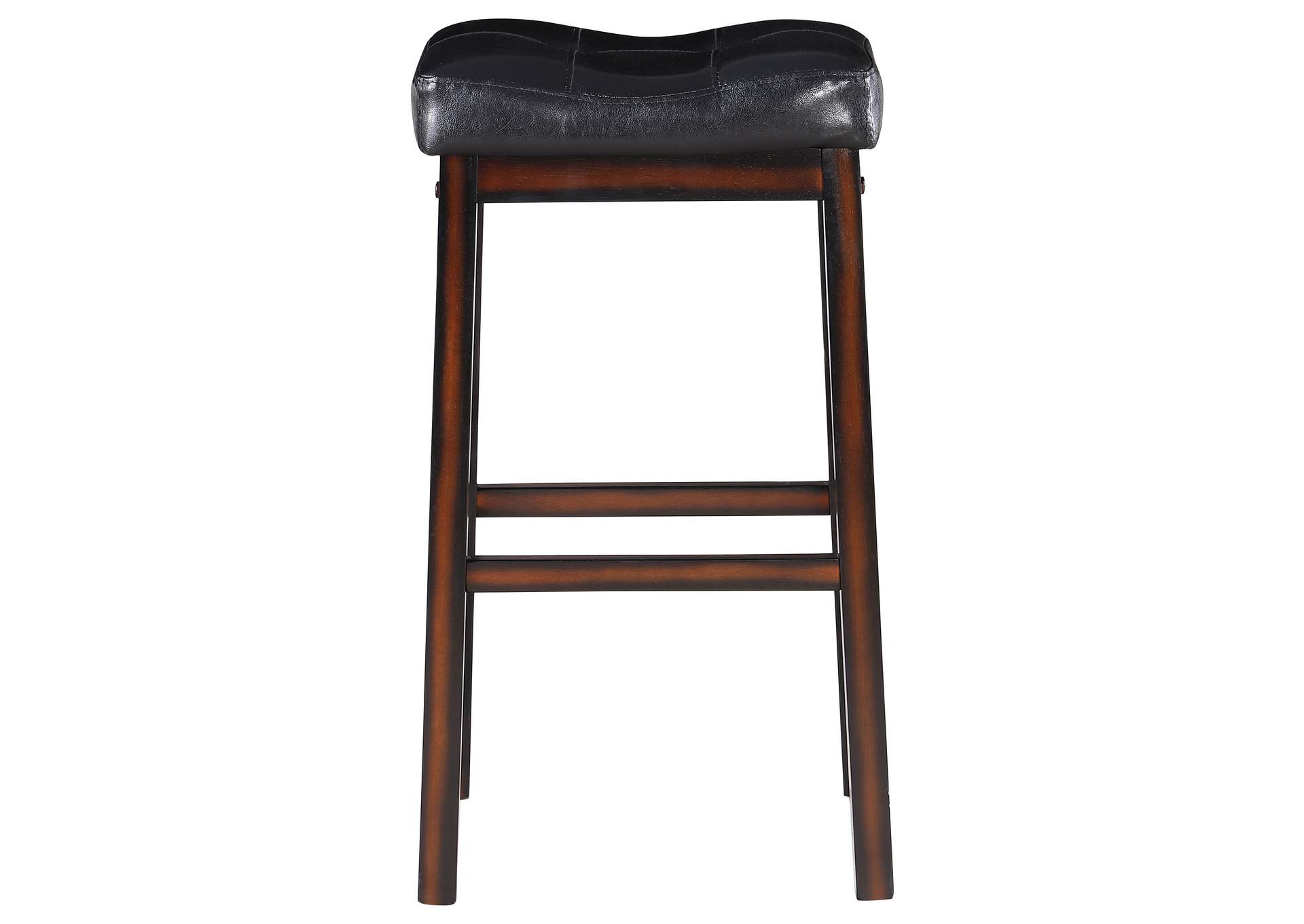 Donald Upholstered Bar Stools Black and Cappuccino (Set of 2),Coaster Furniture