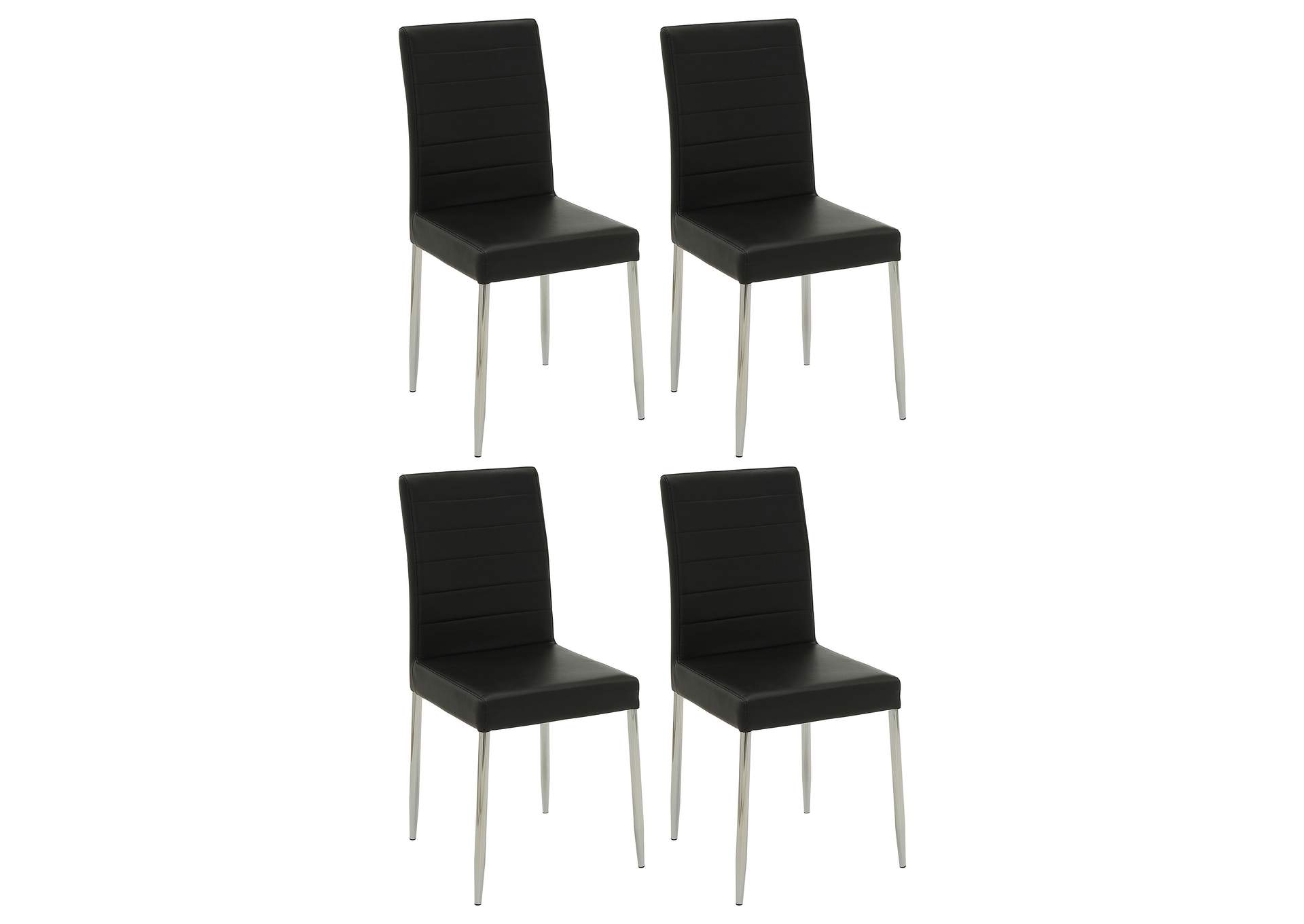 Matson Upholstered Dining Chairs Black (Set of 4),Coaster Furniture