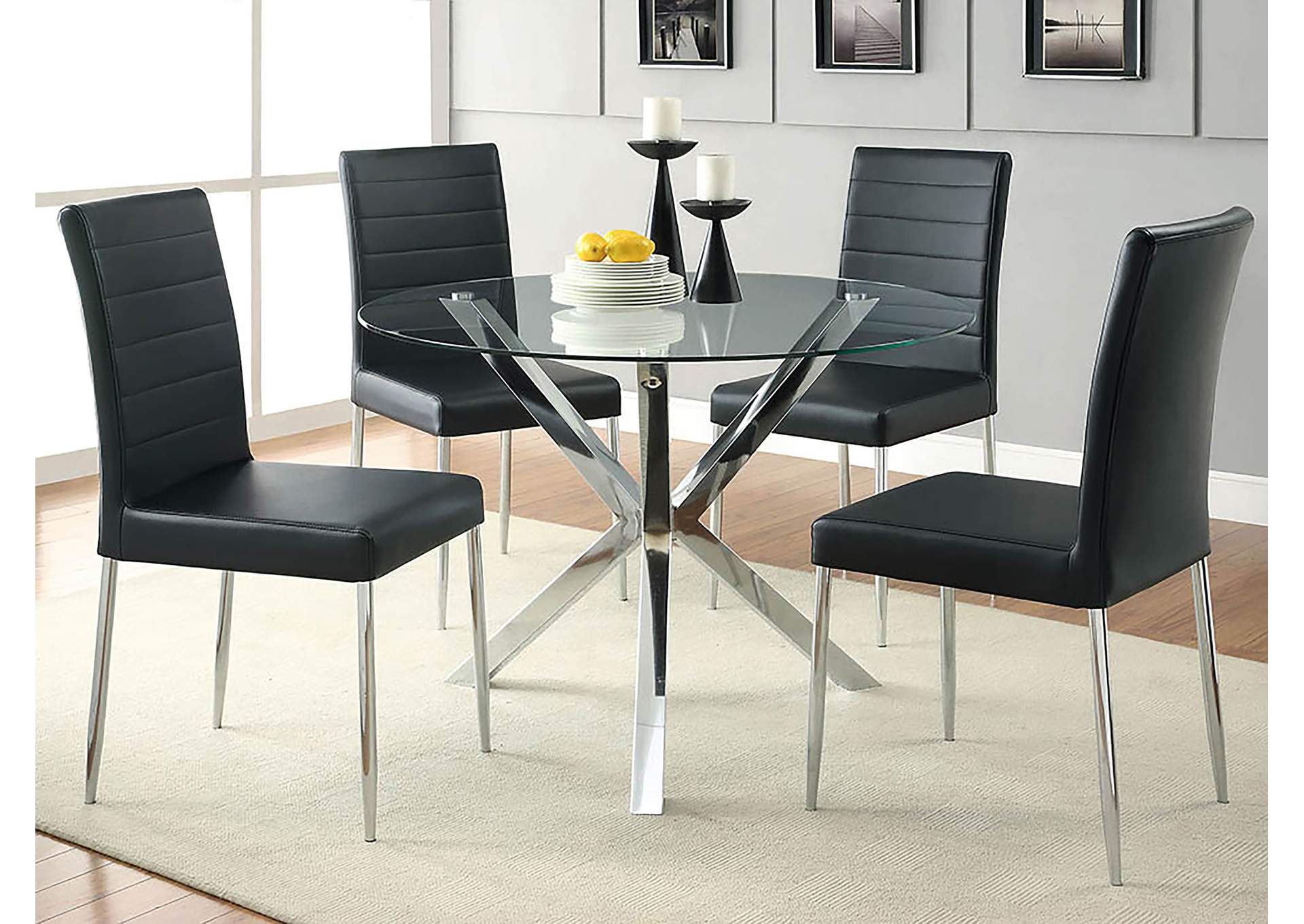 Matson Upholstered Dining Chairs Black (Set of 4),Coaster Furniture