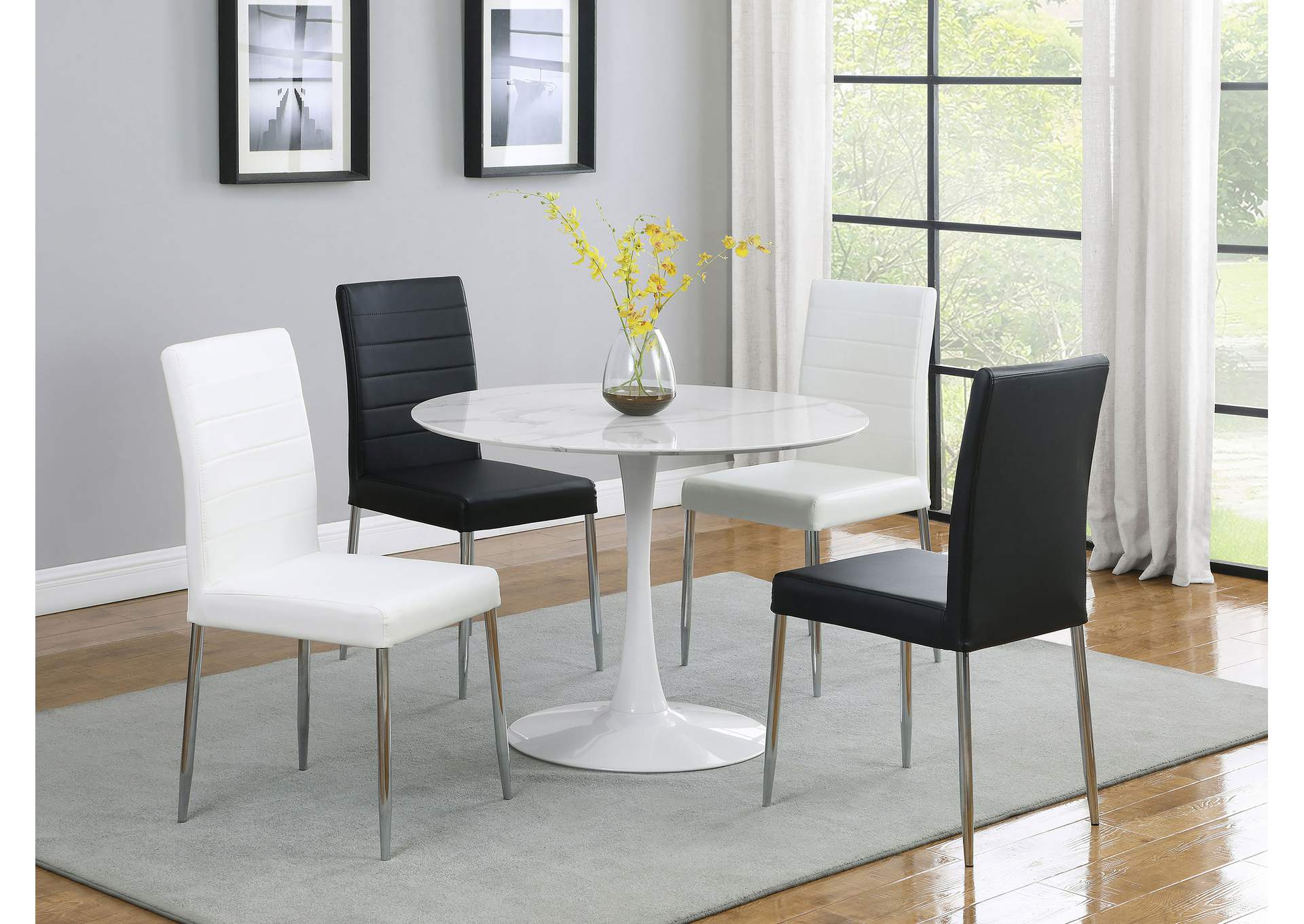 Matson Upholstered Dining Chairs Black (Set of 4),Coaster Furniture