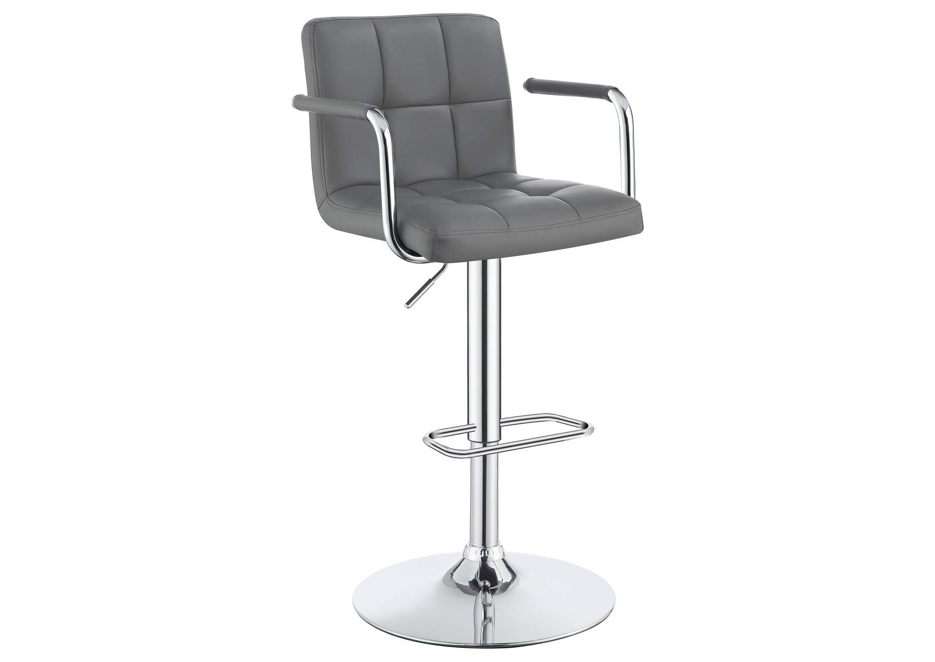 Palomar Adjustable Height Bar Stool Grey and Chrome,Coaster Furniture