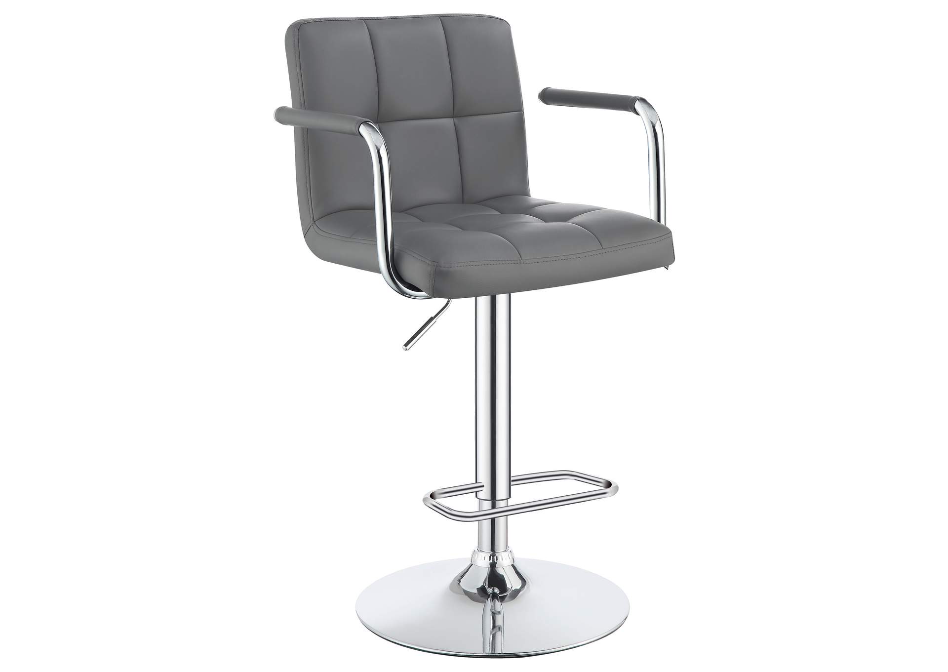 Palomar Adjustable Height Bar Stool Grey and Chrome,Coaster Furniture