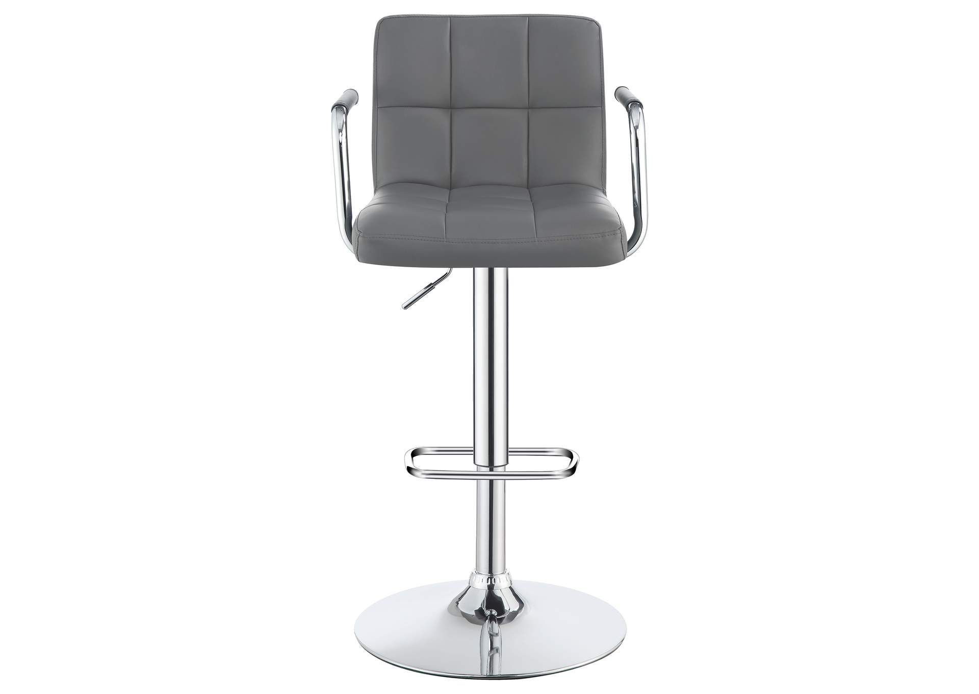 Palomar Adjustable Height Bar Stool Grey and Chrome,Coaster Furniture