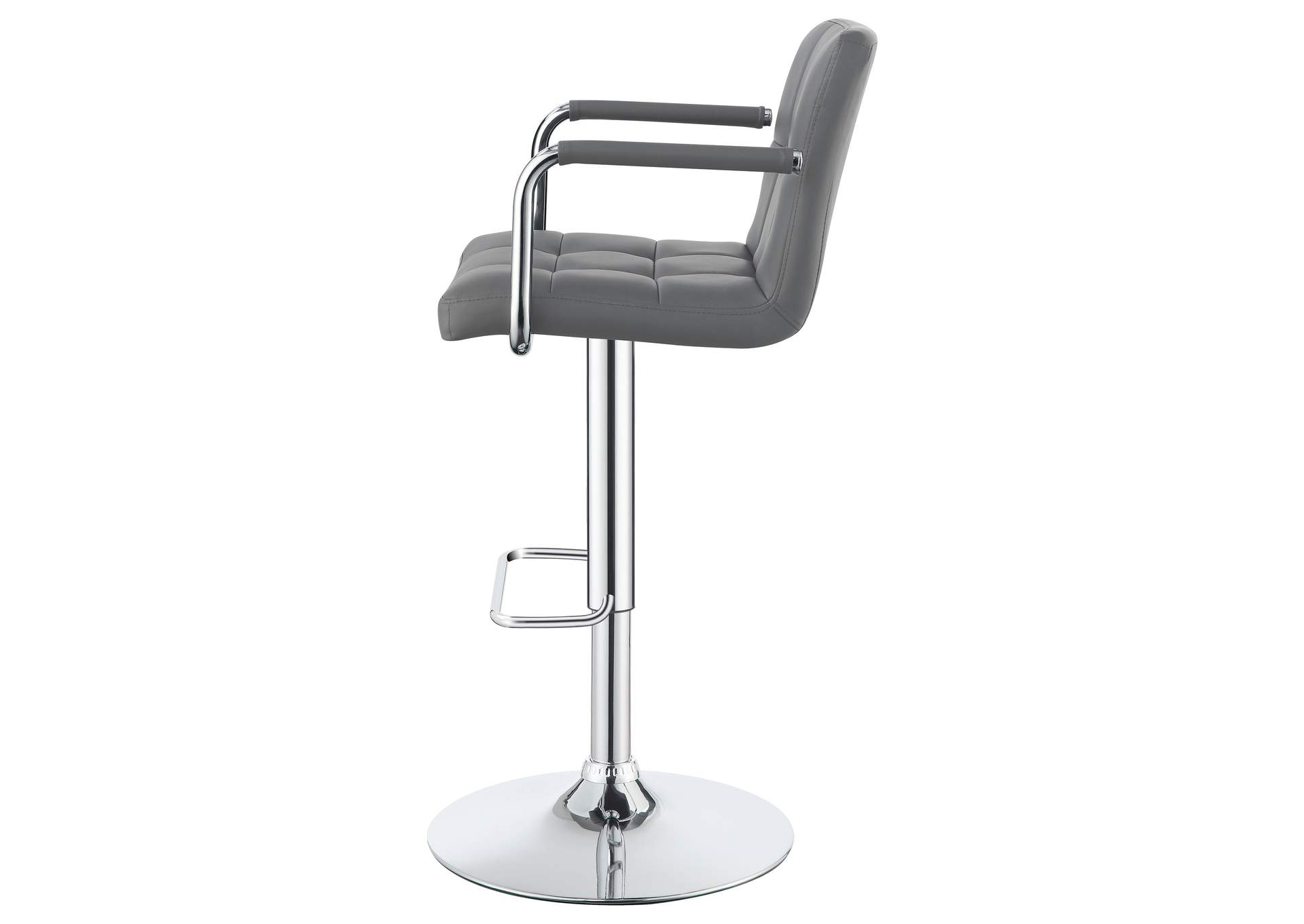 Palomar Adjustable Height Bar Stool Grey and Chrome,Coaster Furniture