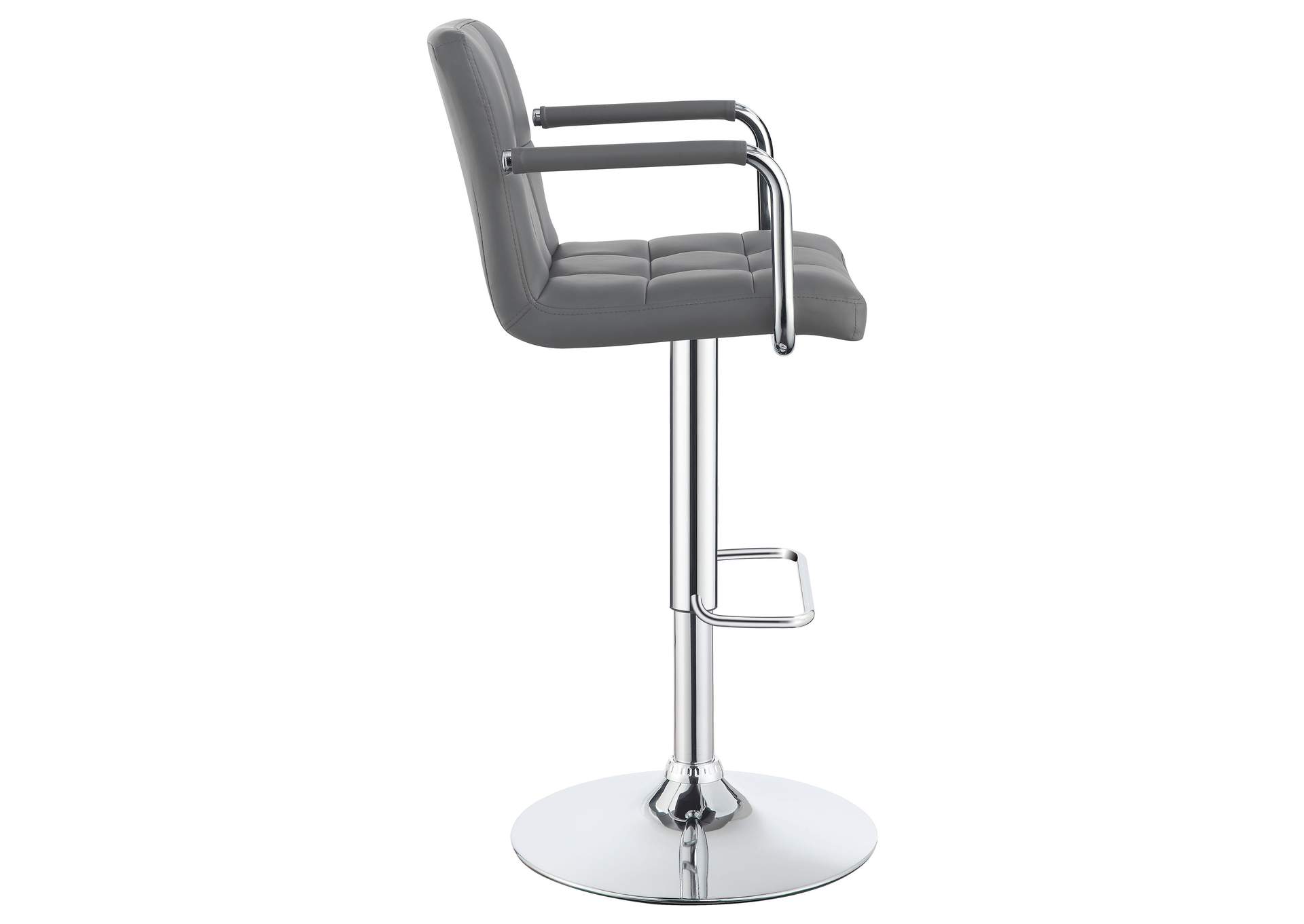 Palomar Adjustable Height Bar Stool Grey and Chrome,Coaster Furniture