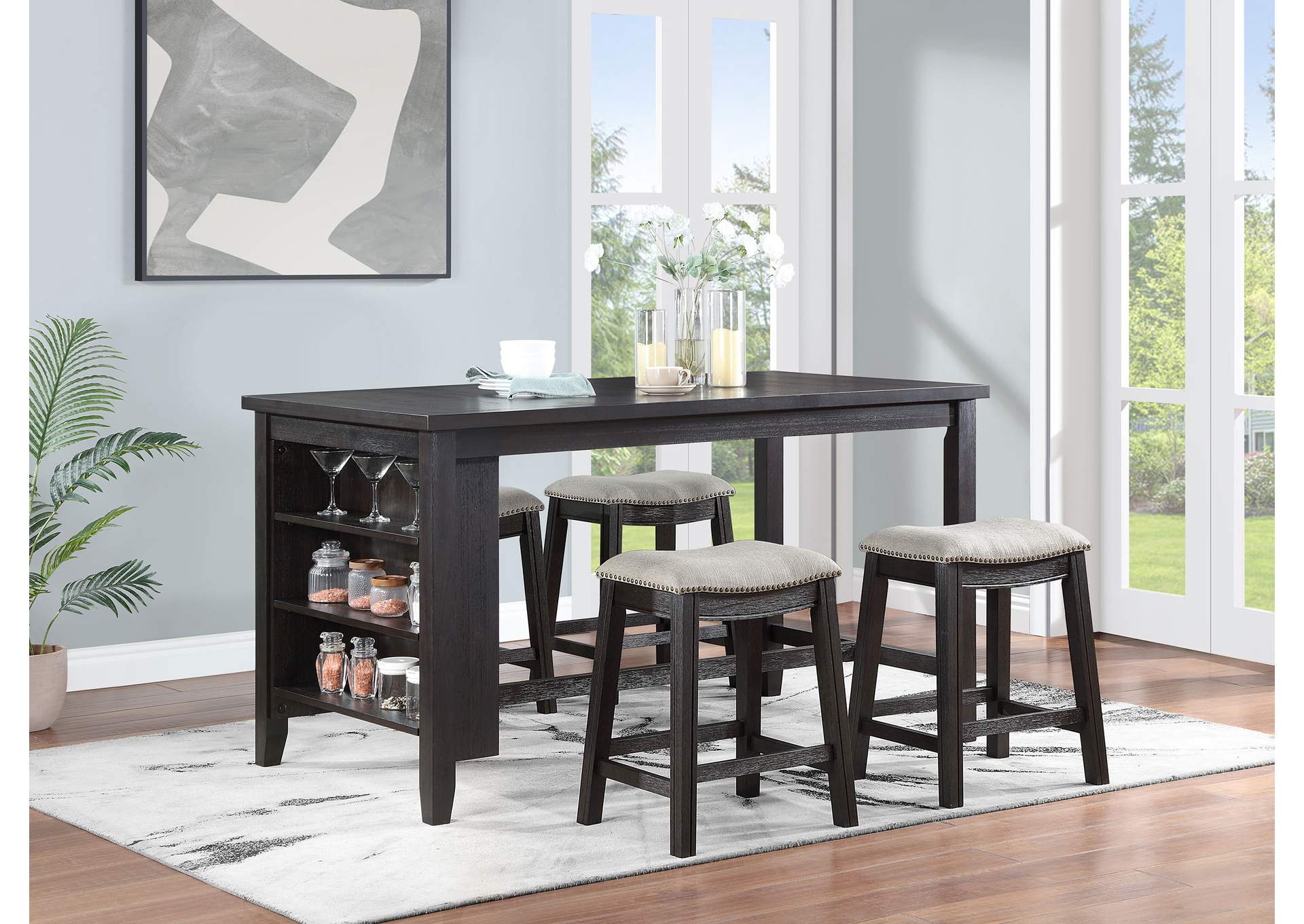 COUNTER HT DINING TABLE 5 PC,Coaster Furniture