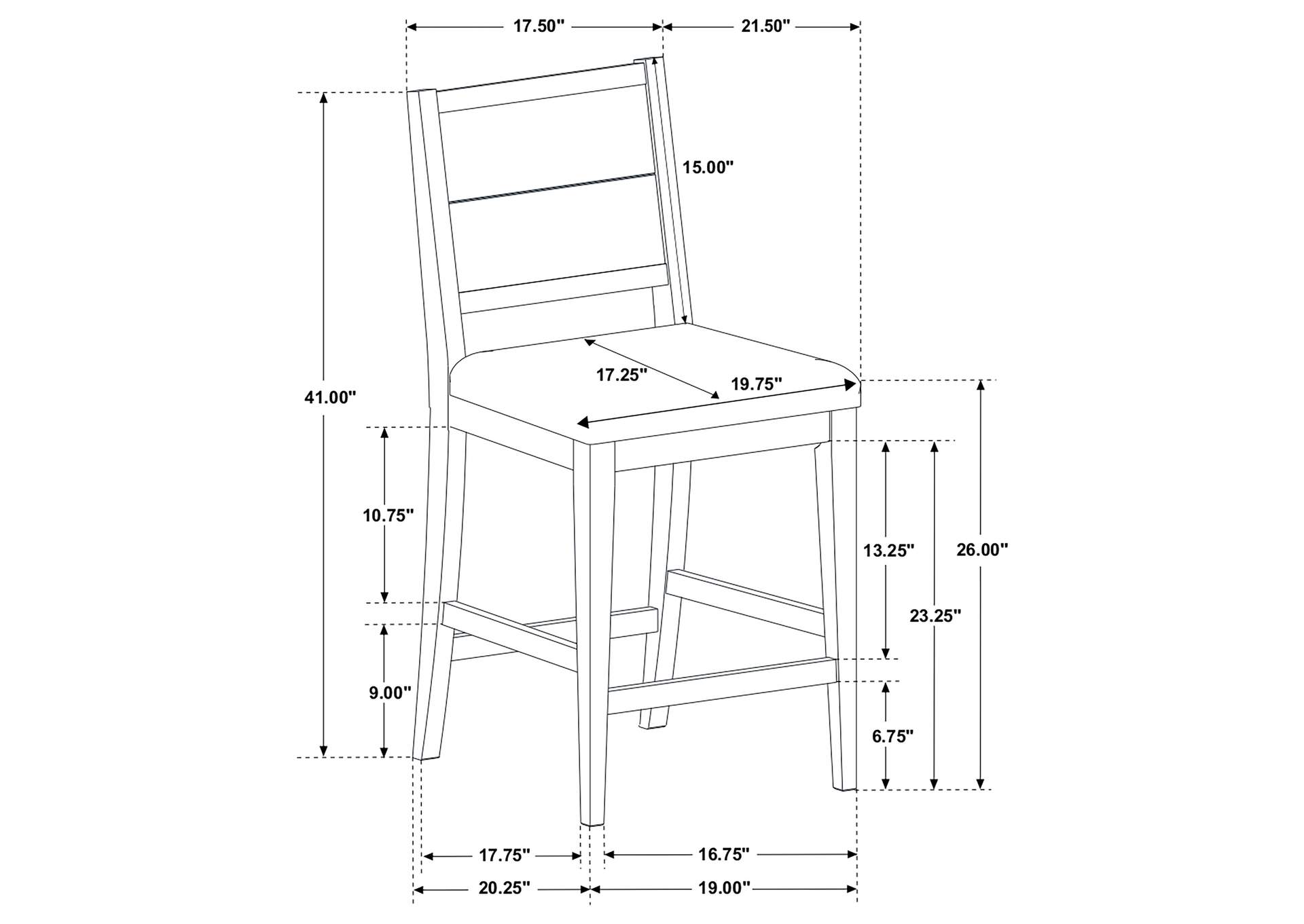 COUNTER HT DINING TABLE 5 PC,Coaster Furniture