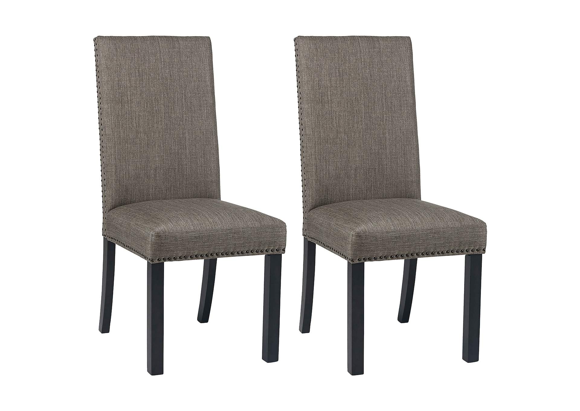 Hubbard Upholstered Side Chairs Charcoal (Set of 2),Coaster Furniture