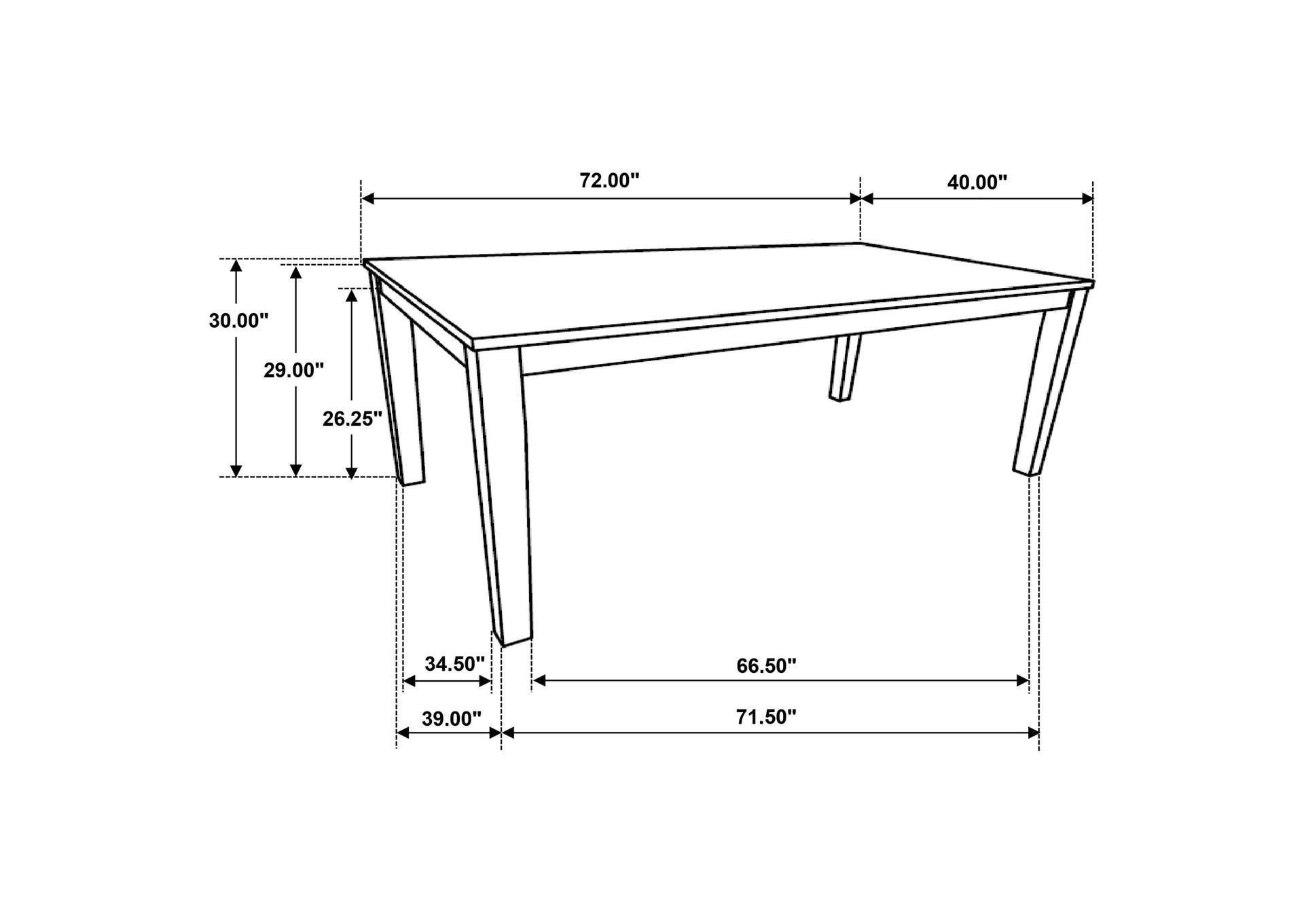 5 PC DINING SET,Coaster Furniture