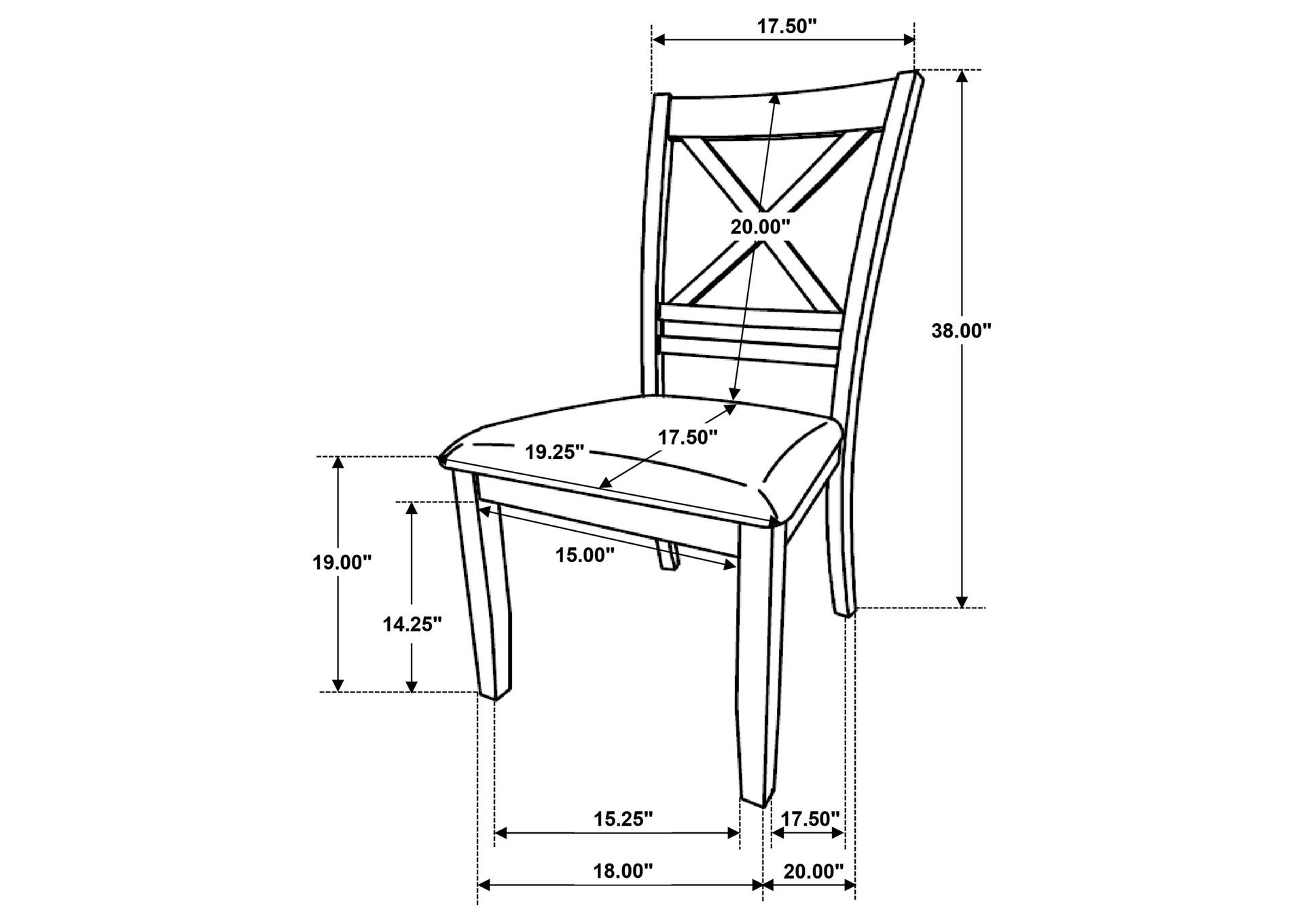 5 PC DINING SET,Coaster Furniture