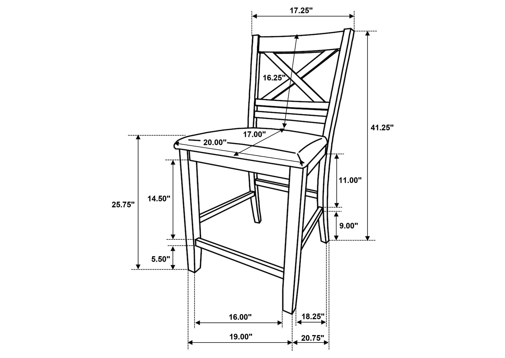 COUNTER HT DINING TABLE 5 PC,Coaster Furniture