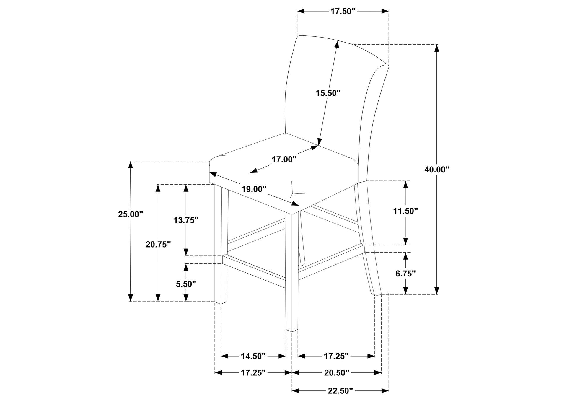 COUNTER HT DINING CHAIR,Coaster Furniture