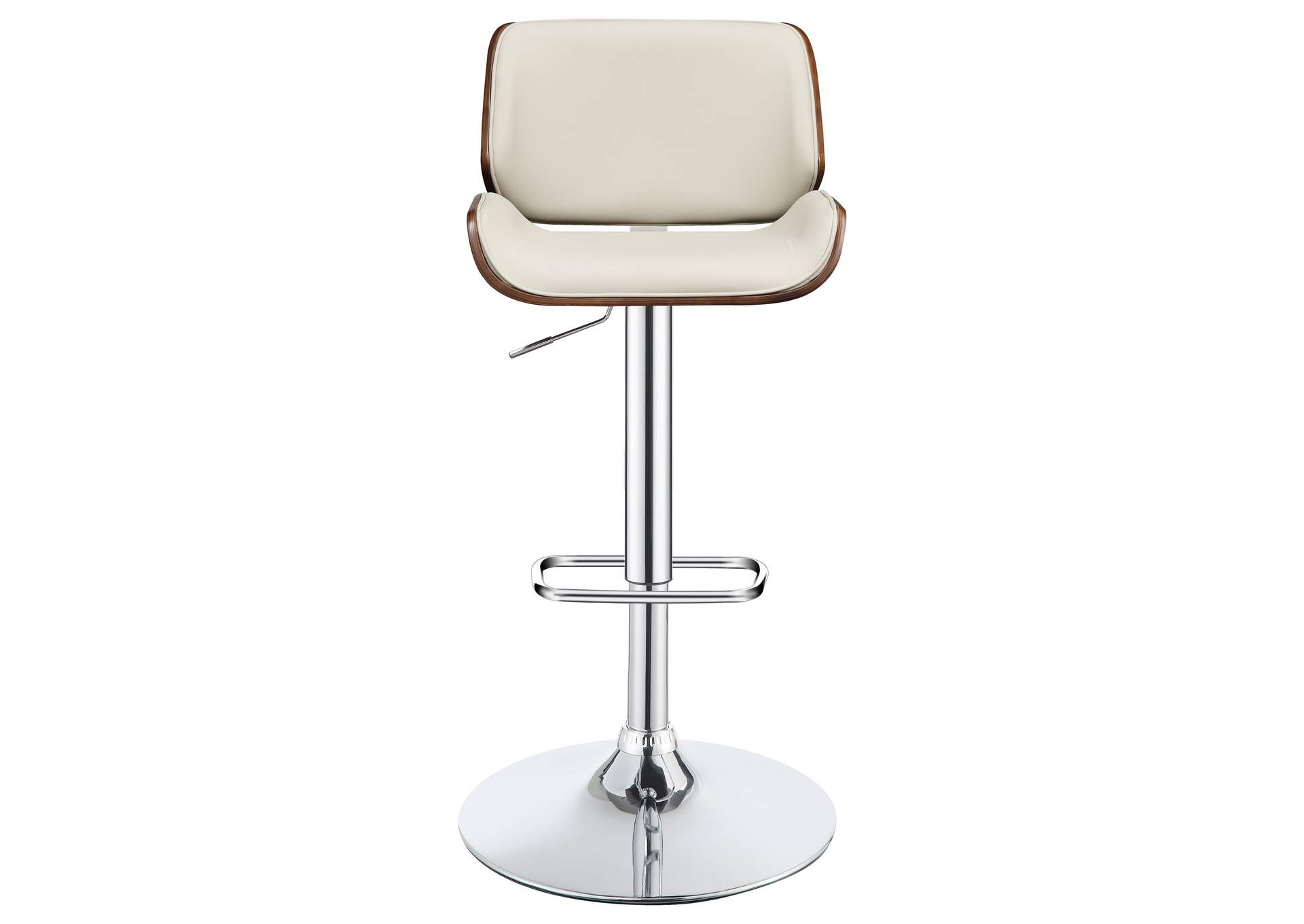 Folsom Upholstered Adjustable Bar Stool Ecru and Chrome,Coaster Furniture