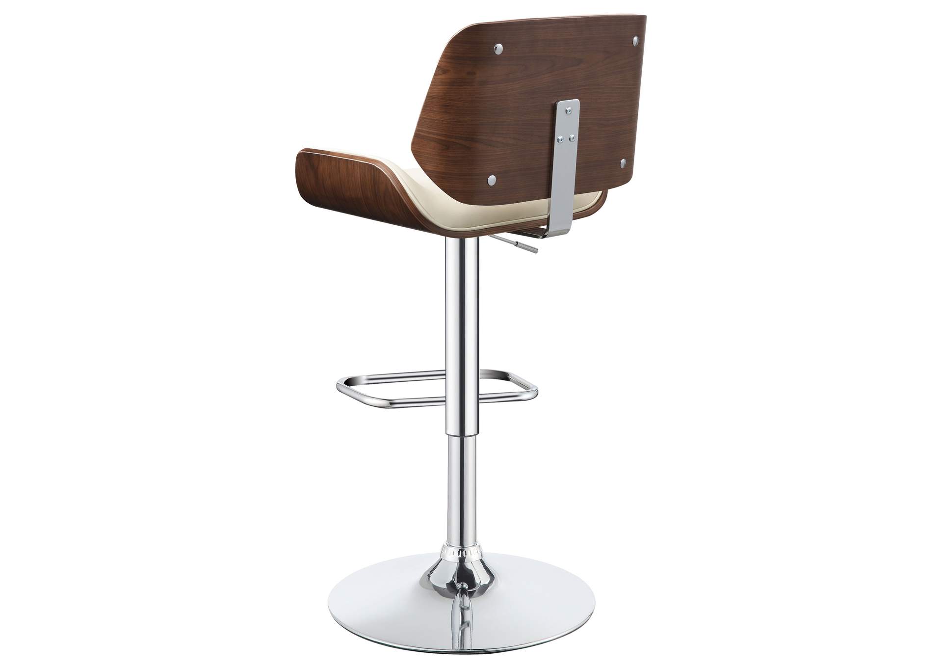 Folsom Upholstered Adjustable Bar Stool Ecru and Chrome,Coaster Furniture